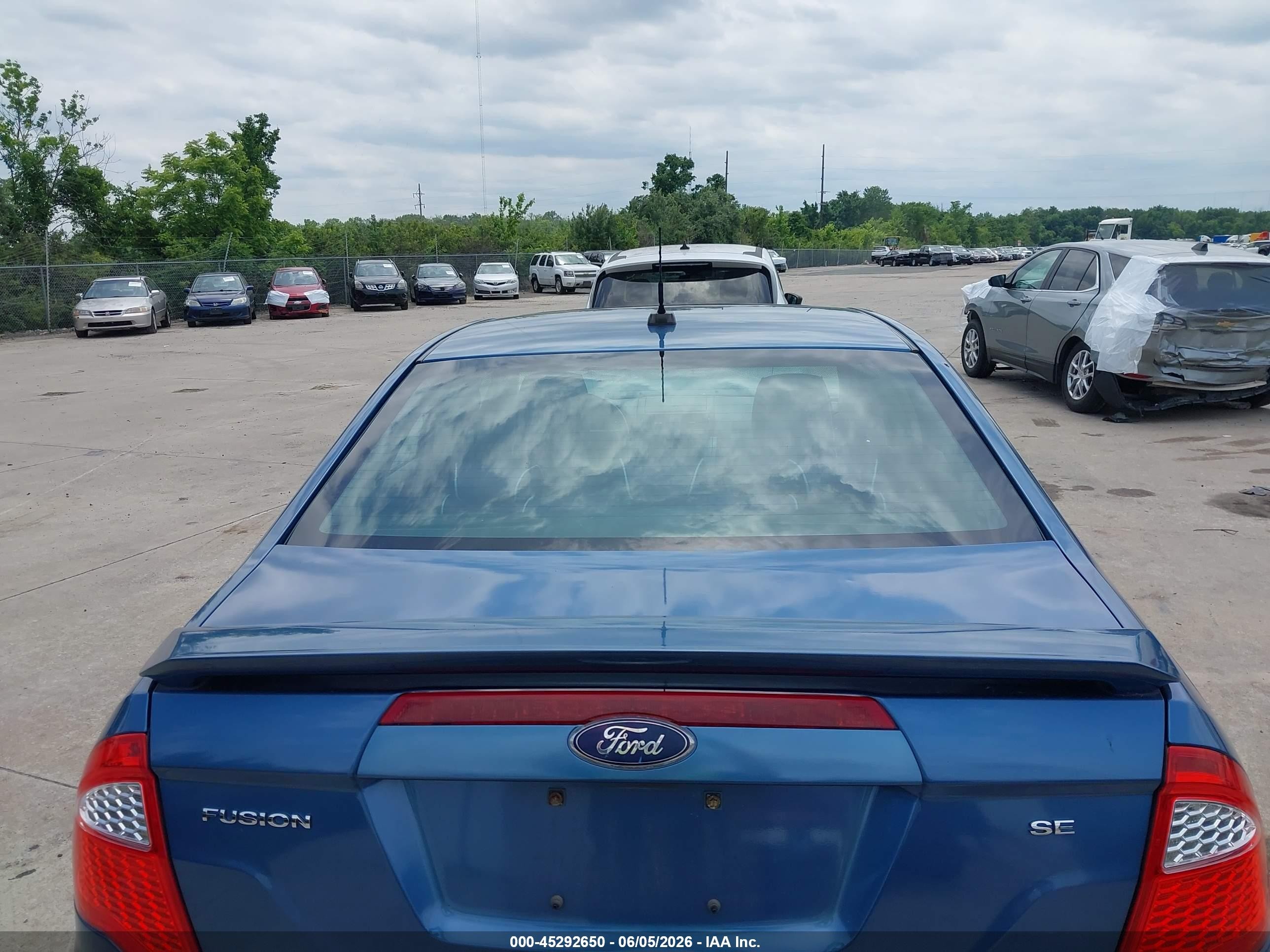2010 Ford Fusion Se Blue vin: 3FAHP0HA5AR365891