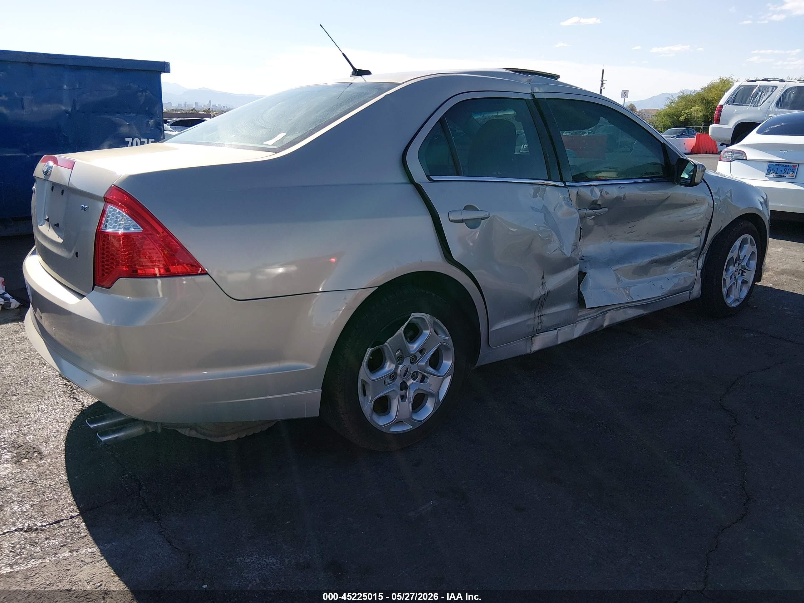2010 Ford Fusion Se Beige vin: 3FAHP0HA5AR371898