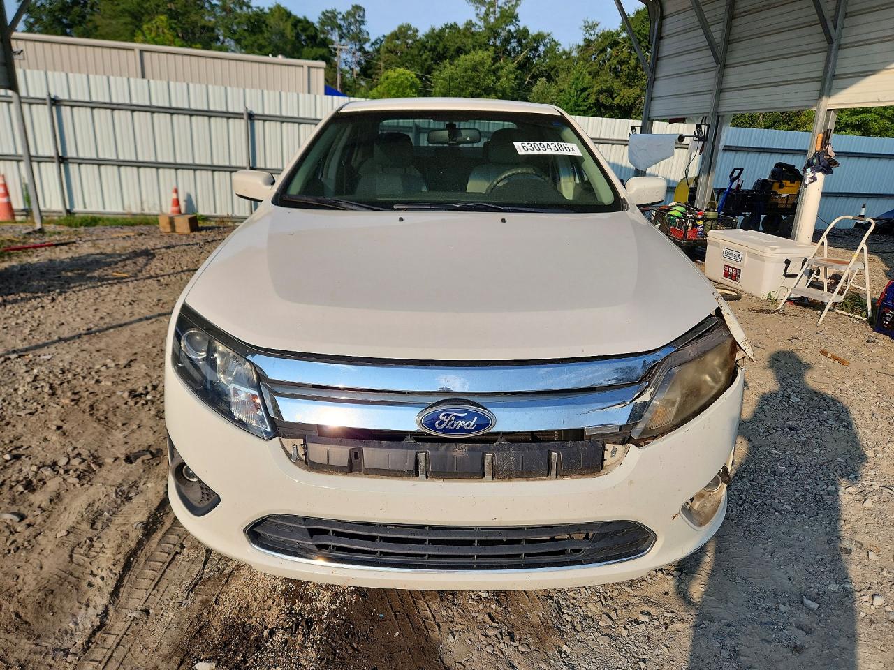 2010 Ford Fusion Se White vin: 3FAHP0HA5AR420565