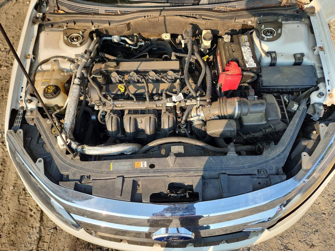 2010 Ford Fusion Se White vin: 3FAHP0HA5AR420565