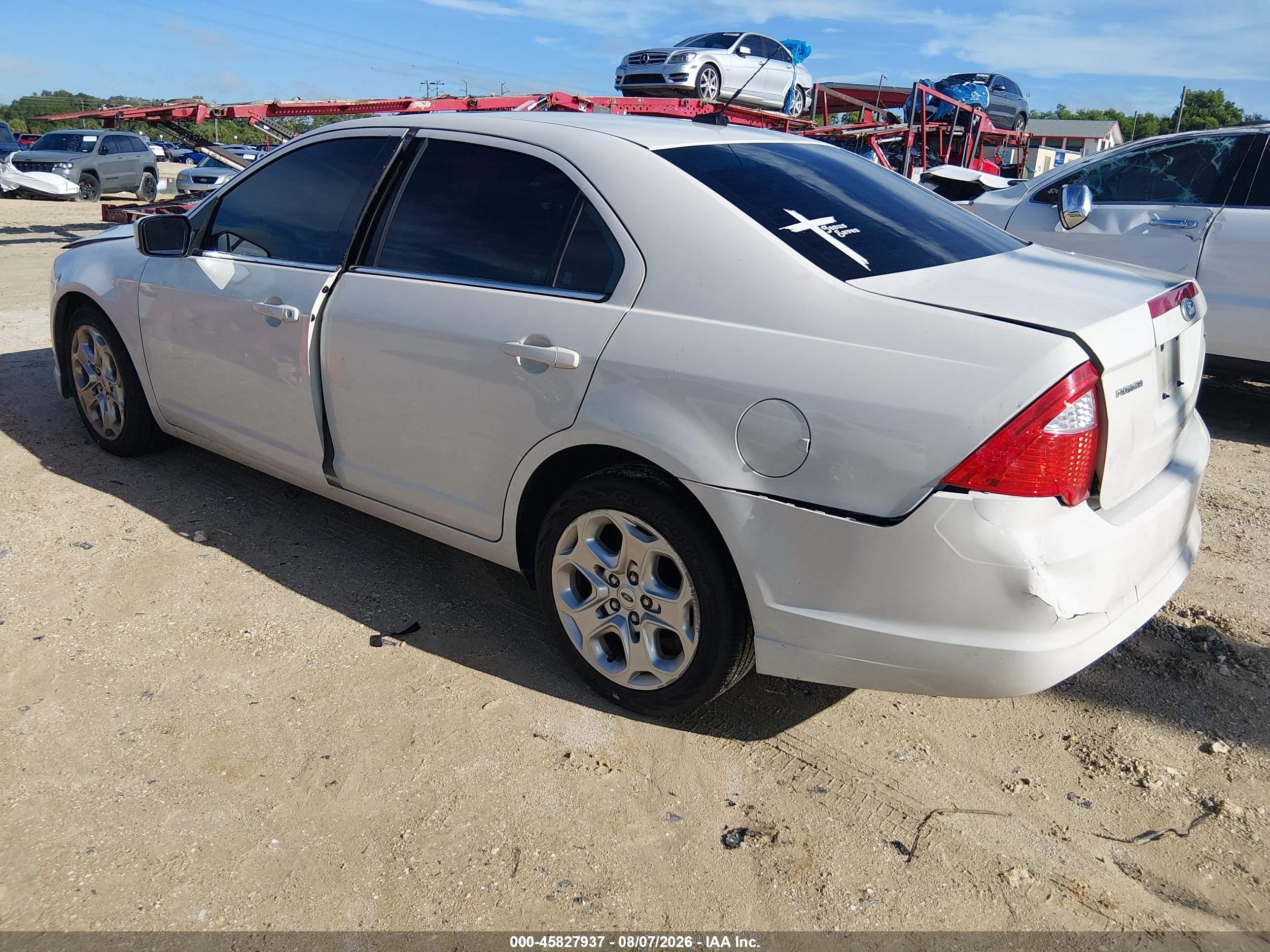 2010 Ford Fusion Se White vin: 3FAHP0HA5AR426365