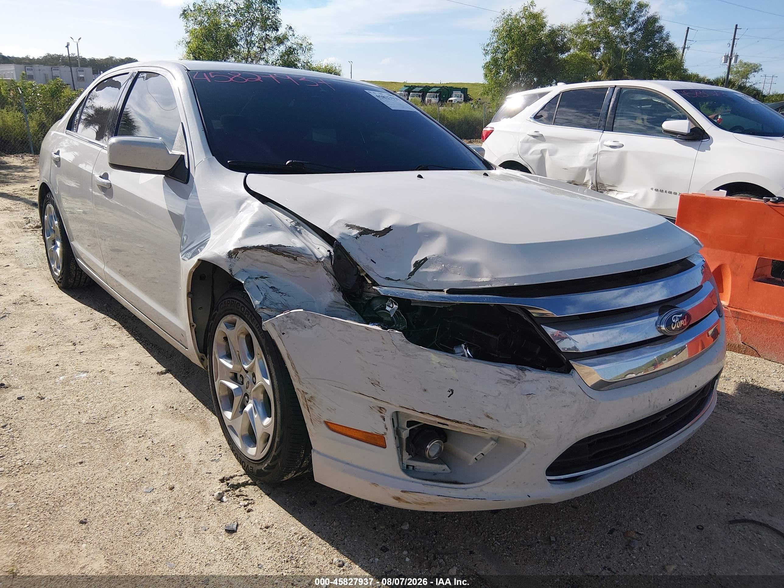 2010 Ford Fusion Se White vin: 3FAHP0HA5AR426365