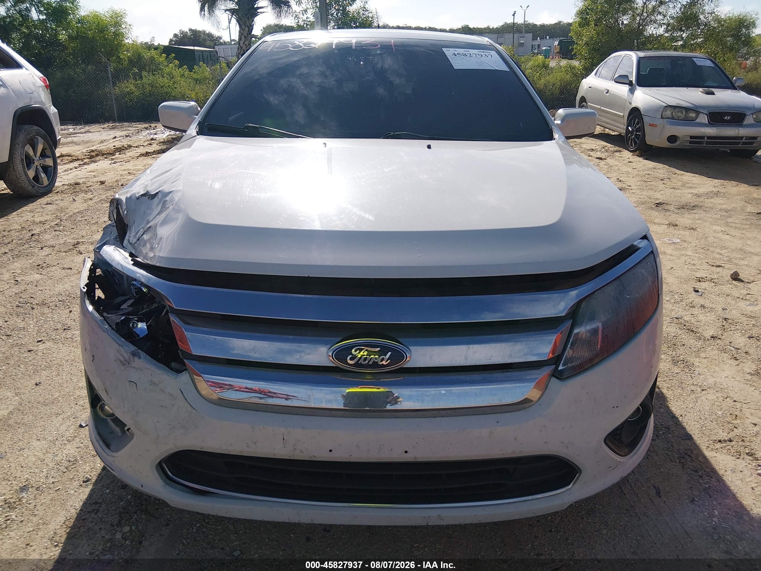 2010 Ford Fusion Se White vin: 3FAHP0HA5AR426365