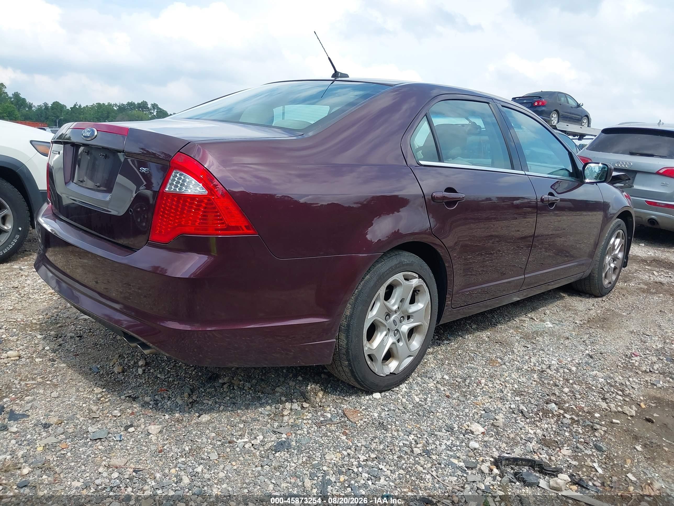 2011 Ford Fusion Se Фиолетовый vin: 3FAHP0HA5BR105041