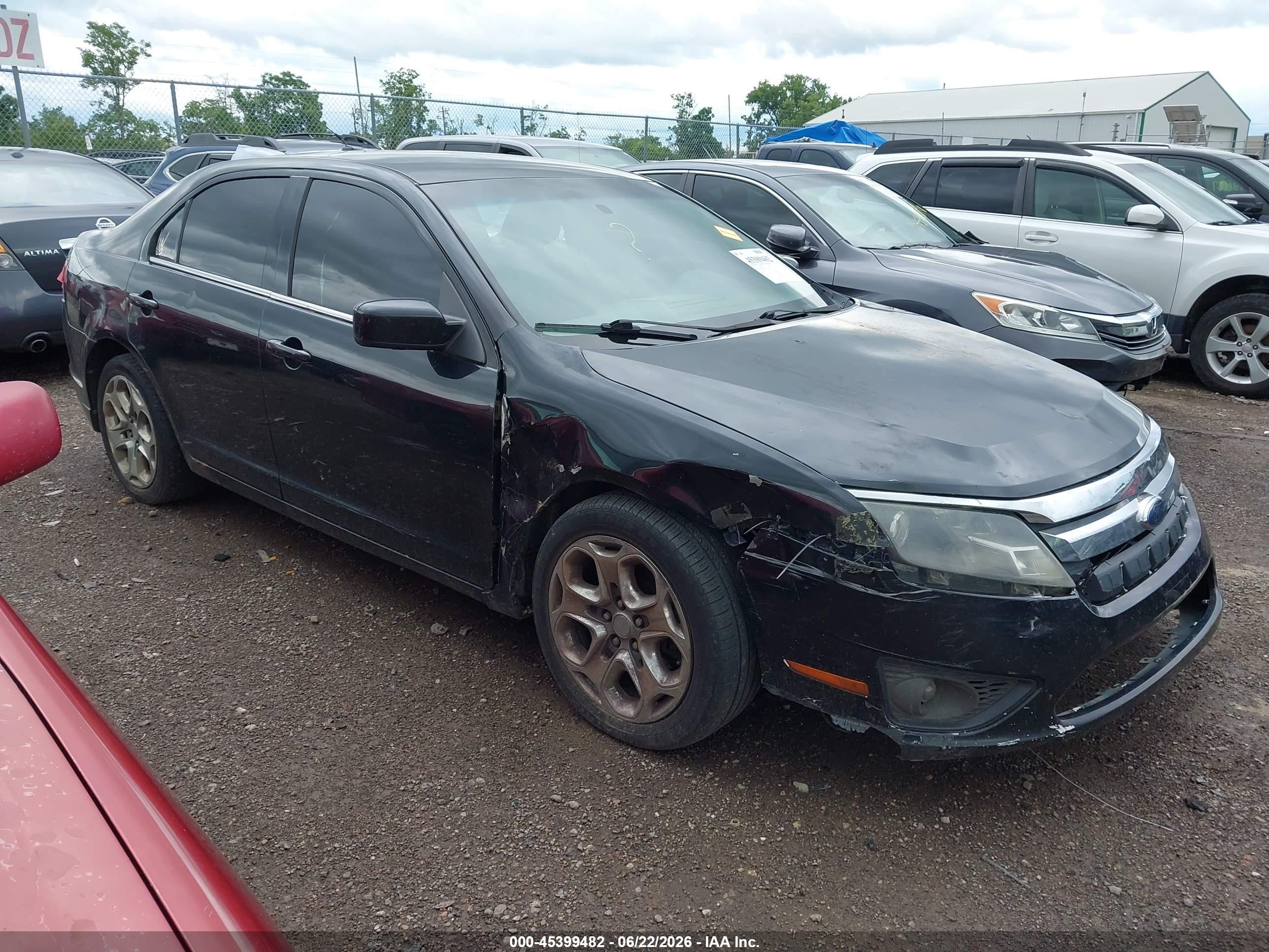 2011 Ford Fusion Se Black vin: 3FAHP0HA5BR135141