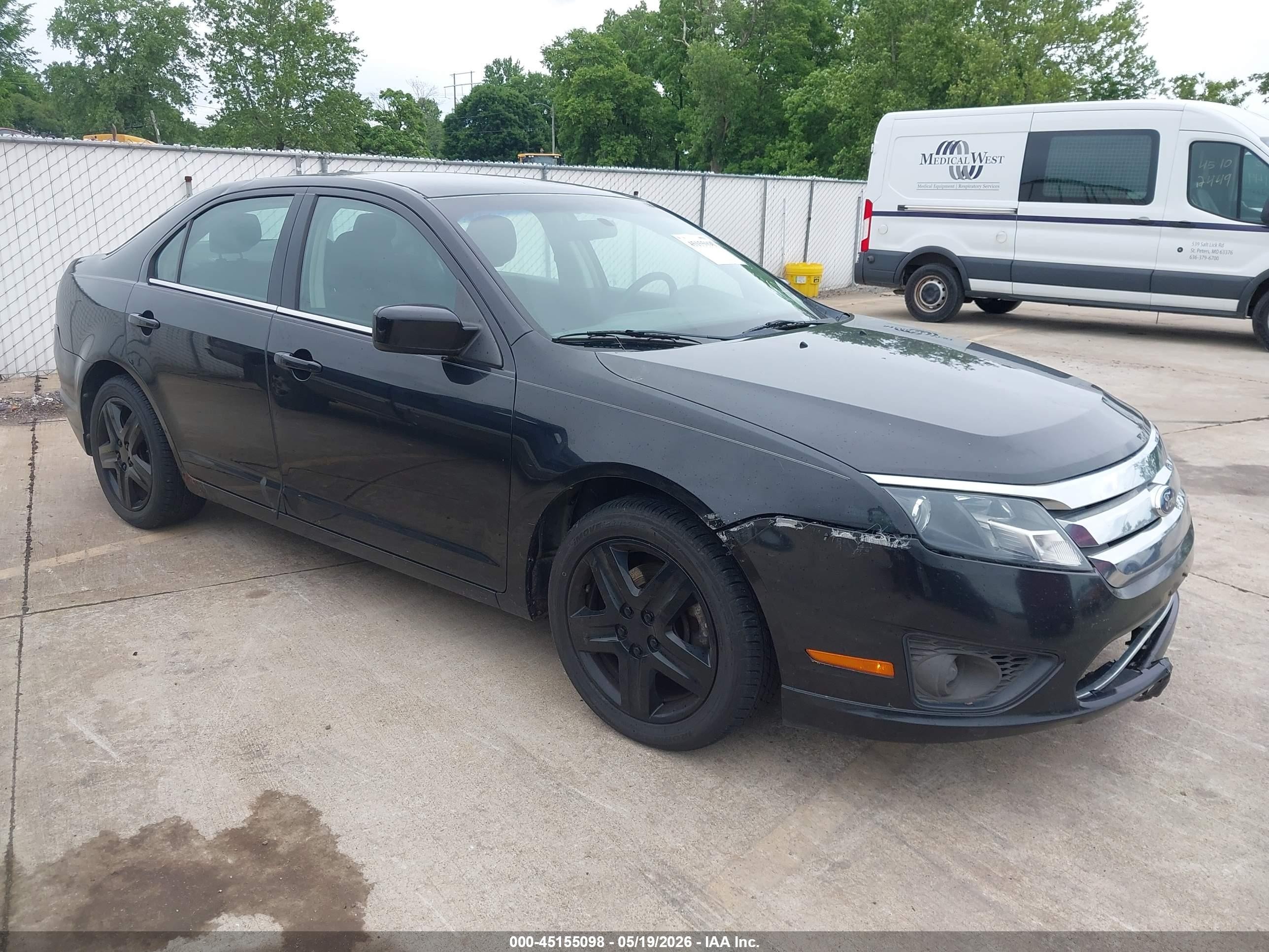 2011 Ford Fusion Se Black vin: 3FAHP0HA5BR174750