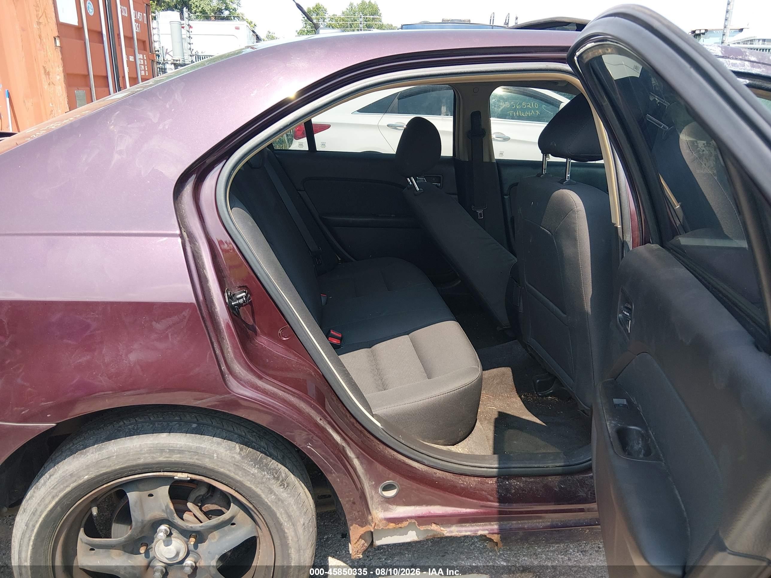 2011 Ford Fusion Se Burgundy vin: 3FAHP0HA5BR207424