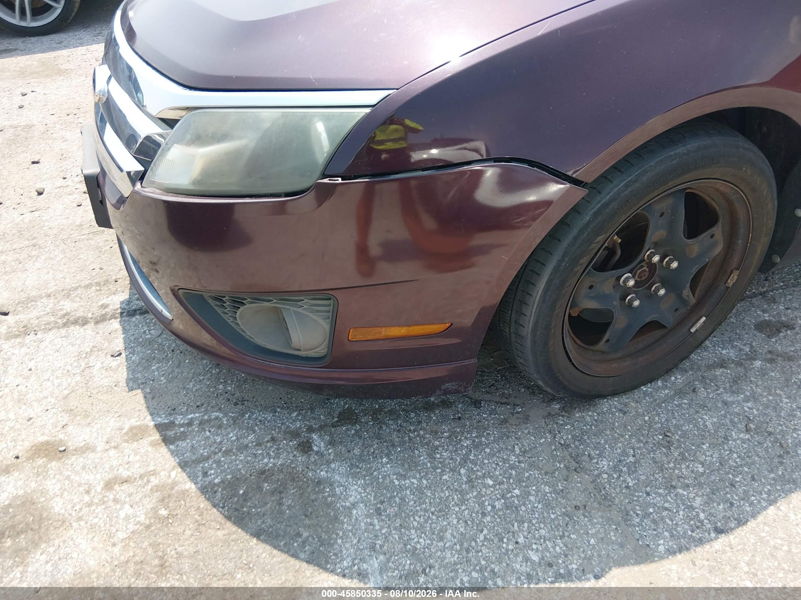 2011 Ford Fusion Se Burgundy vin: 3FAHP0HA5BR207424