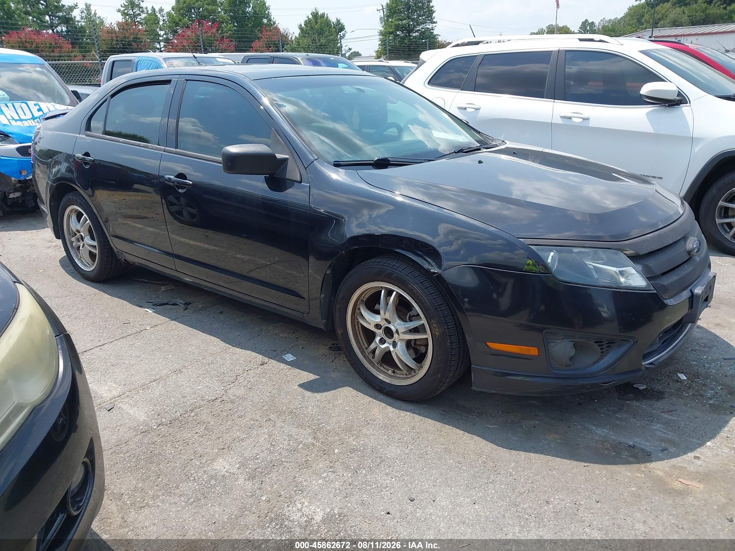 2011 Ford Fusion Se Black vin: 3FAHP0HA5BR229410