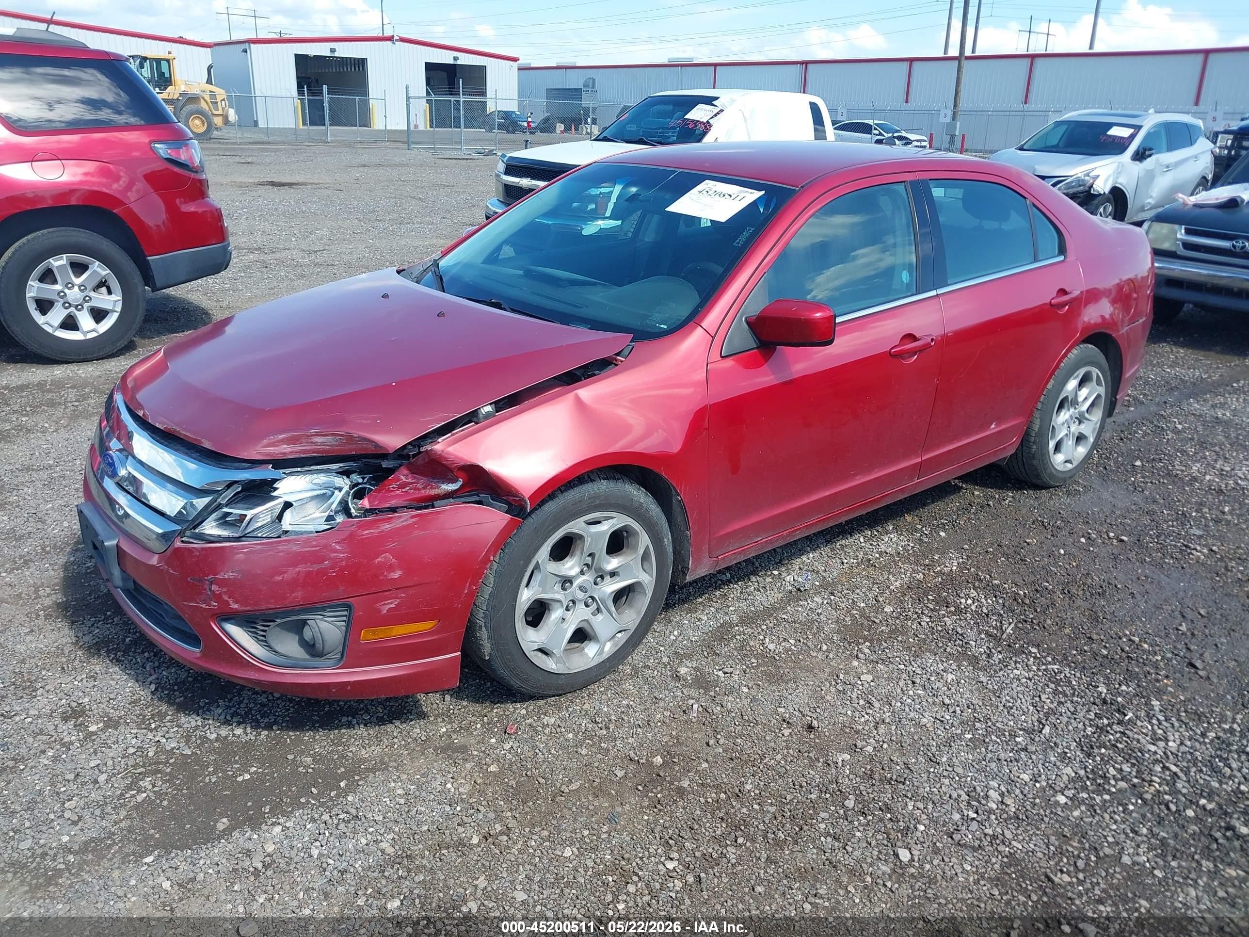 2011 Ford Fusion Se Red vin: 3FAHP0HA5BR261872