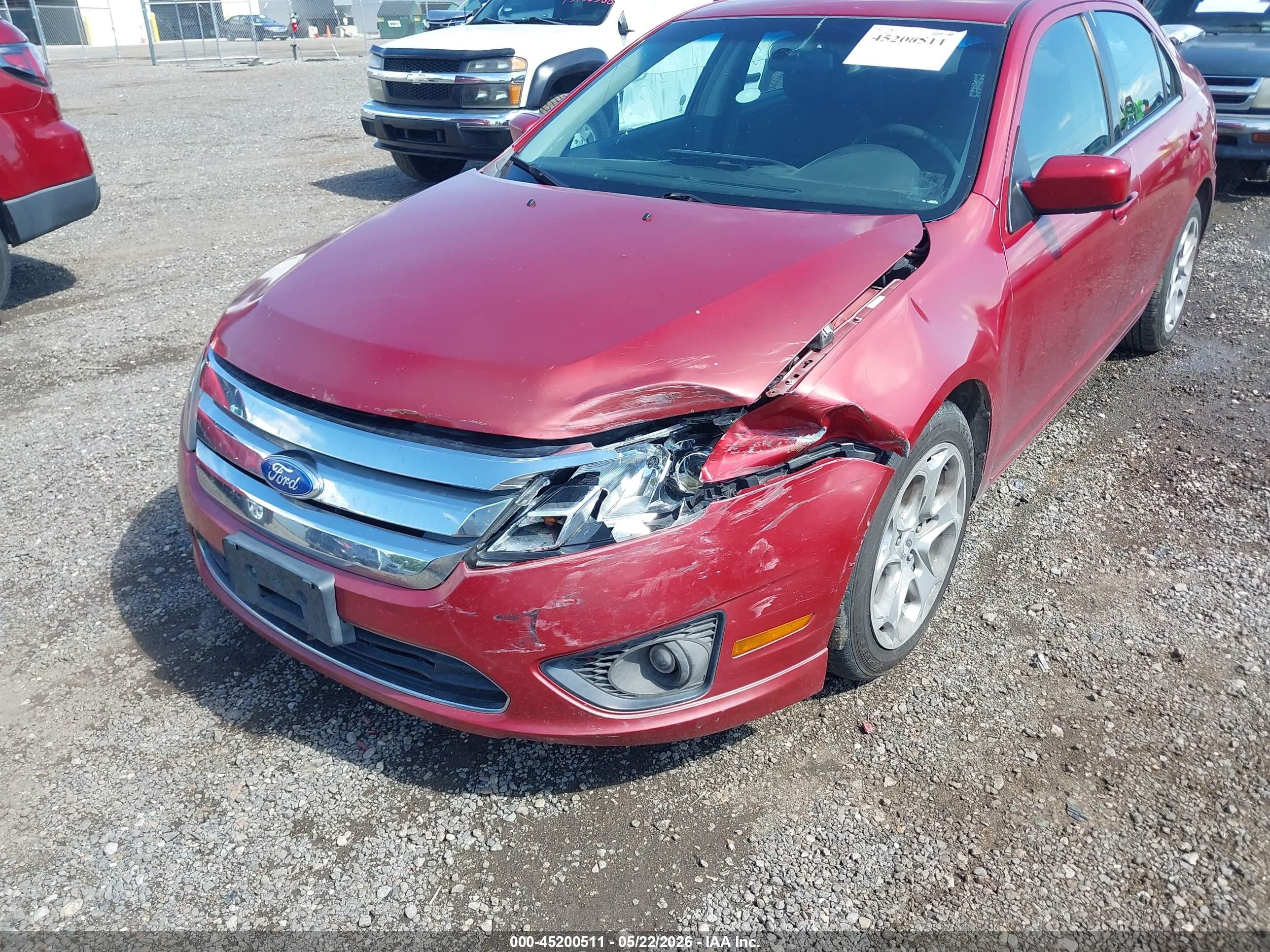 2011 Ford Fusion Se Red vin: 3FAHP0HA5BR261872