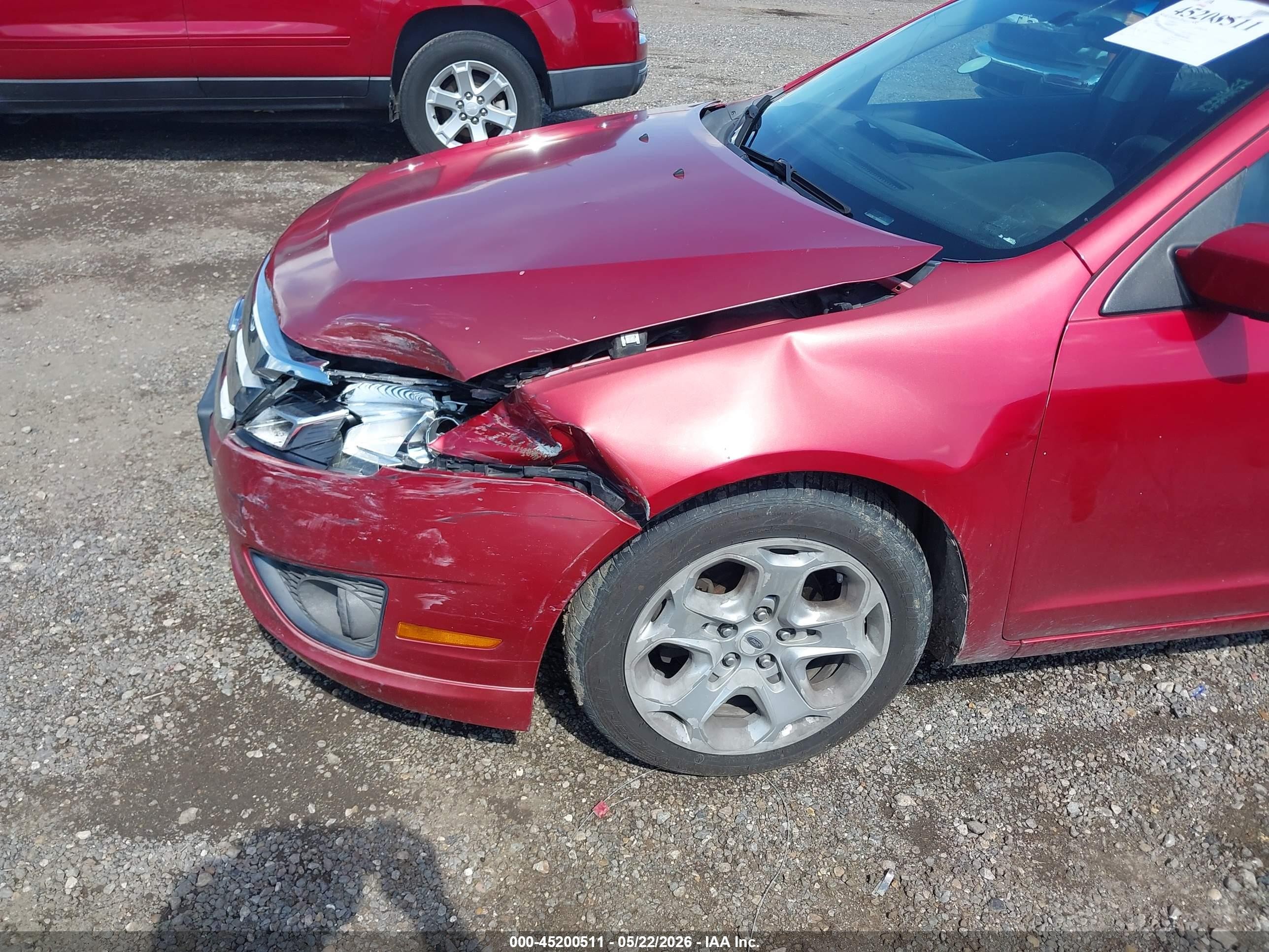 2011 Ford Fusion Se Red vin: 3FAHP0HA5BR261872