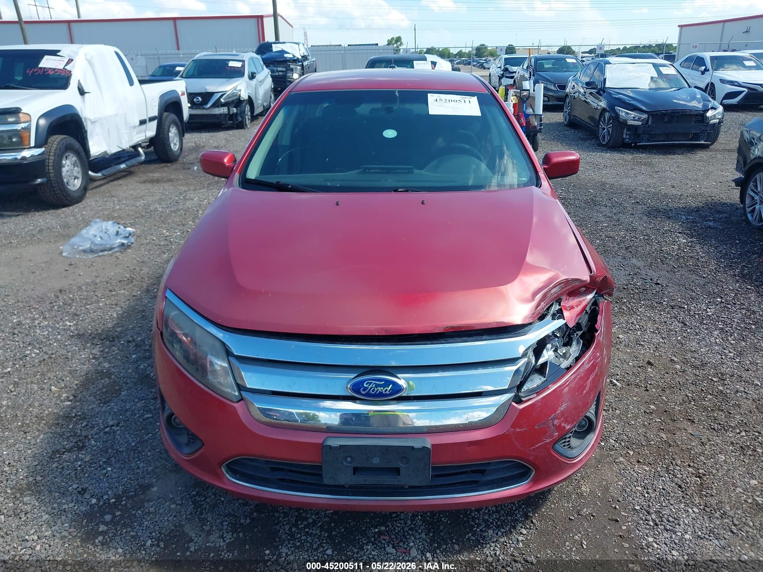 2011 Ford Fusion Se Red vin: 3FAHP0HA5BR261872