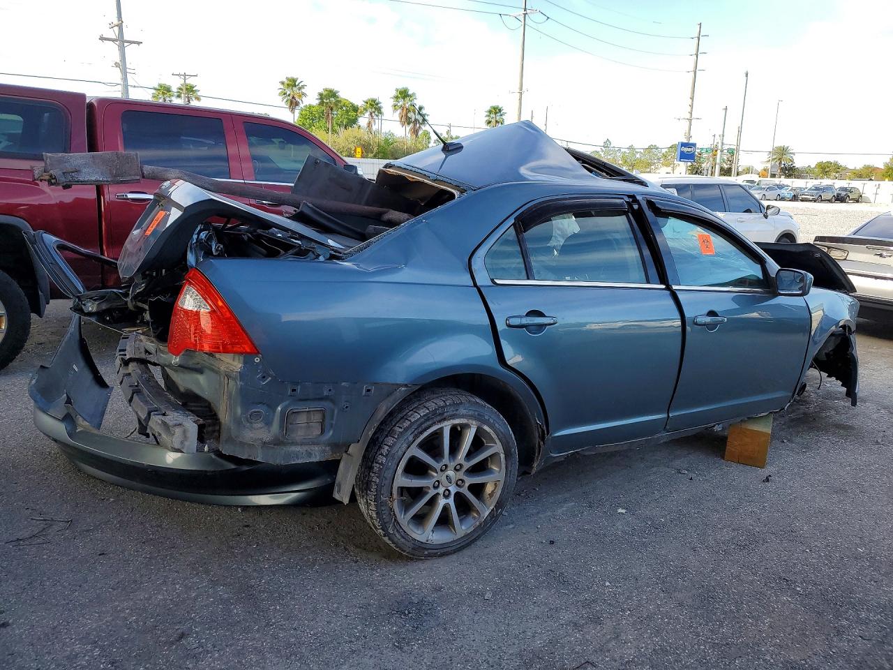 2012 Ford Fusion Se Teal vin: 3FAHP0HA5CR100598