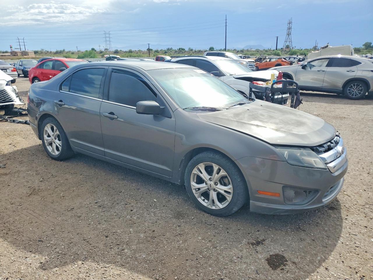 2012 Ford Fusion Se Gray vin: 3FAHP0HA5CR109074