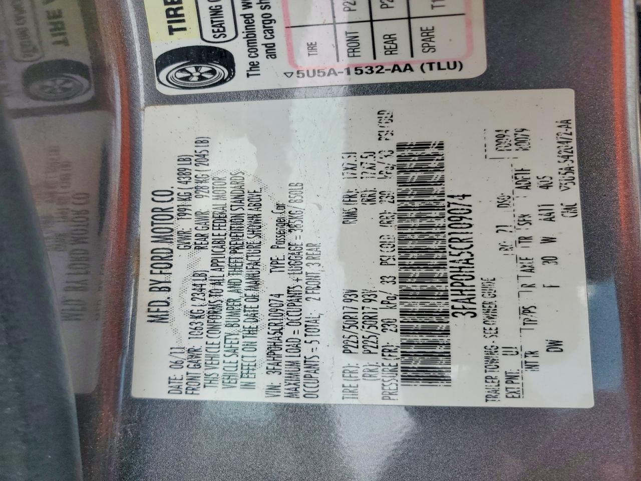 2012 Ford Fusion Se Gray vin: 3FAHP0HA5CR109074