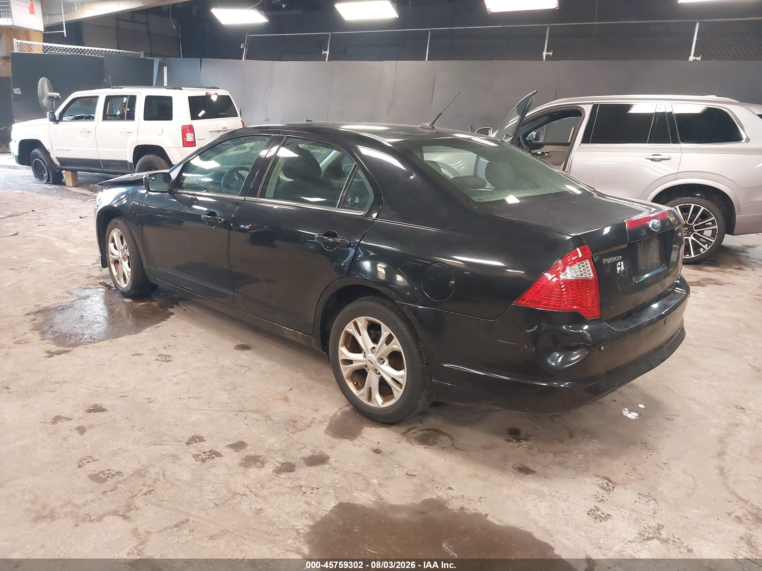 2012 Ford Fusion Se Black vin: 3FAHP0HA5CR111925