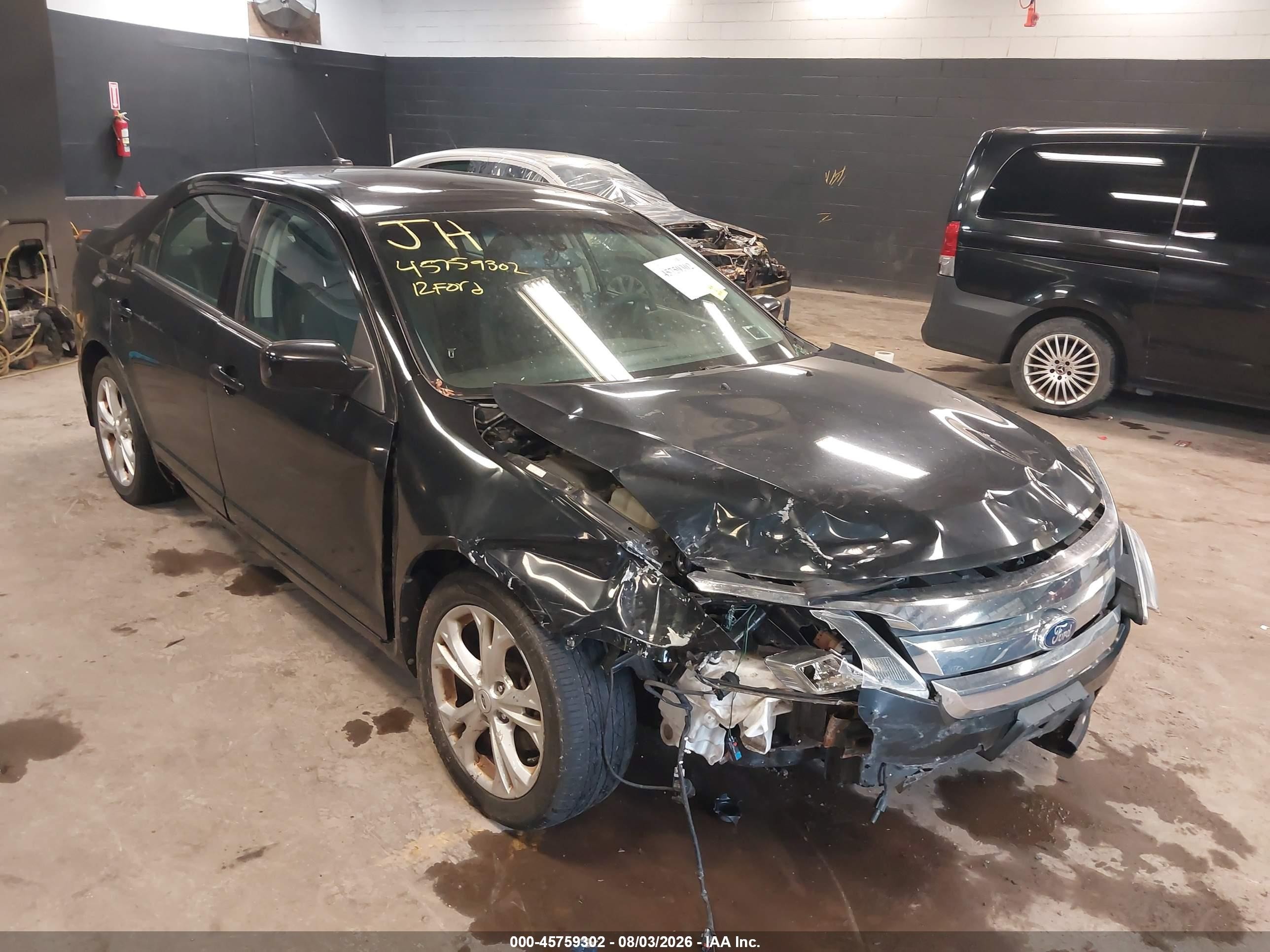 2012 Ford Fusion Se Black vin: 3FAHP0HA5CR111925