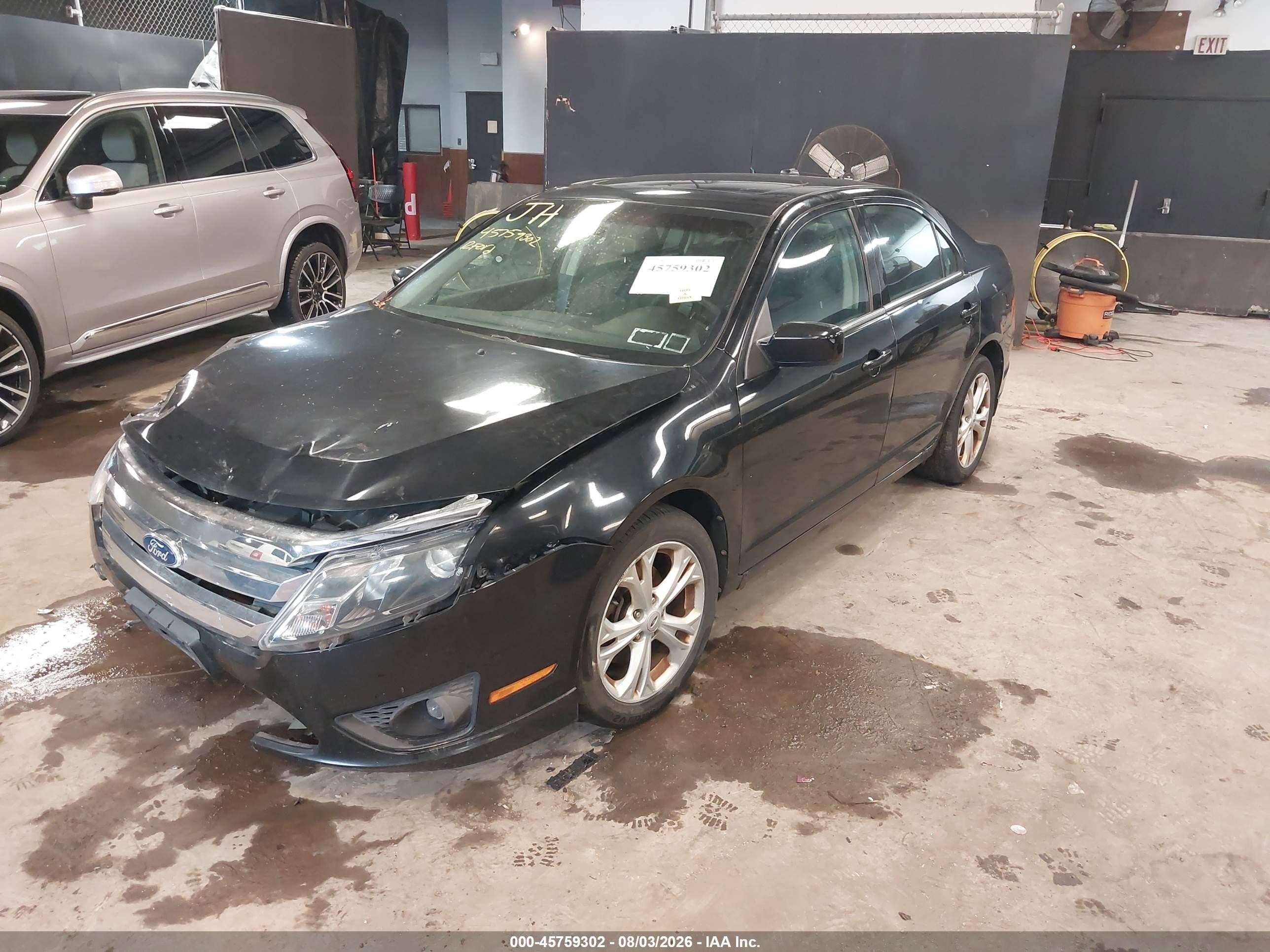 2012 Ford Fusion Se Black vin: 3FAHP0HA5CR111925