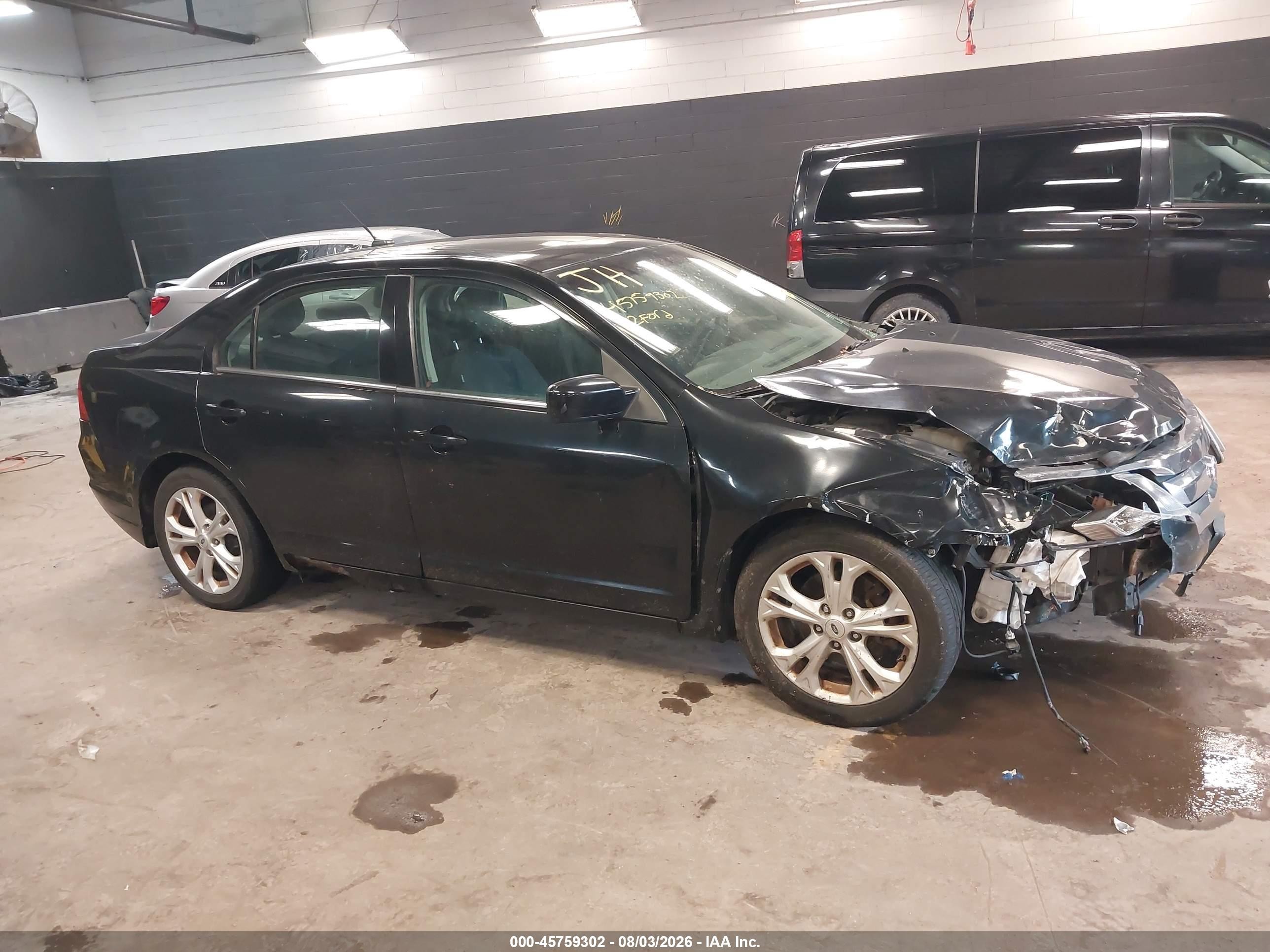 2012 Ford Fusion Se Black vin: 3FAHP0HA5CR111925