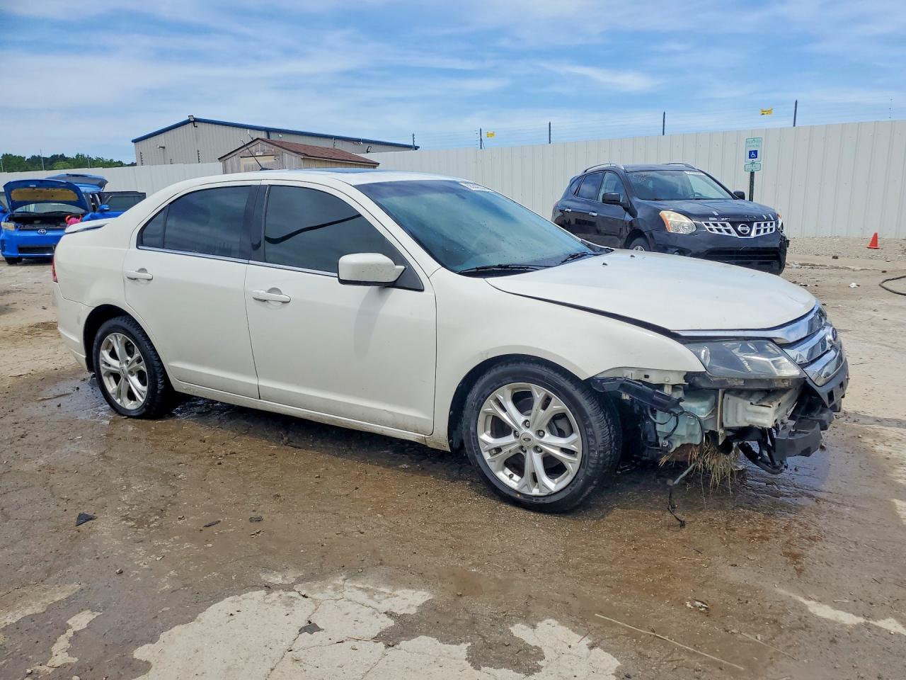 2012 Ford Fusion Se White vin: 3FAHP0HA5CR122780