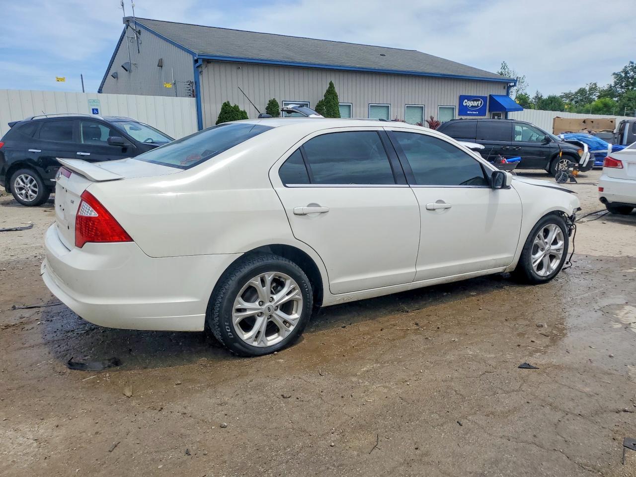 2012 Ford Fusion Se White vin: 3FAHP0HA5CR122780
