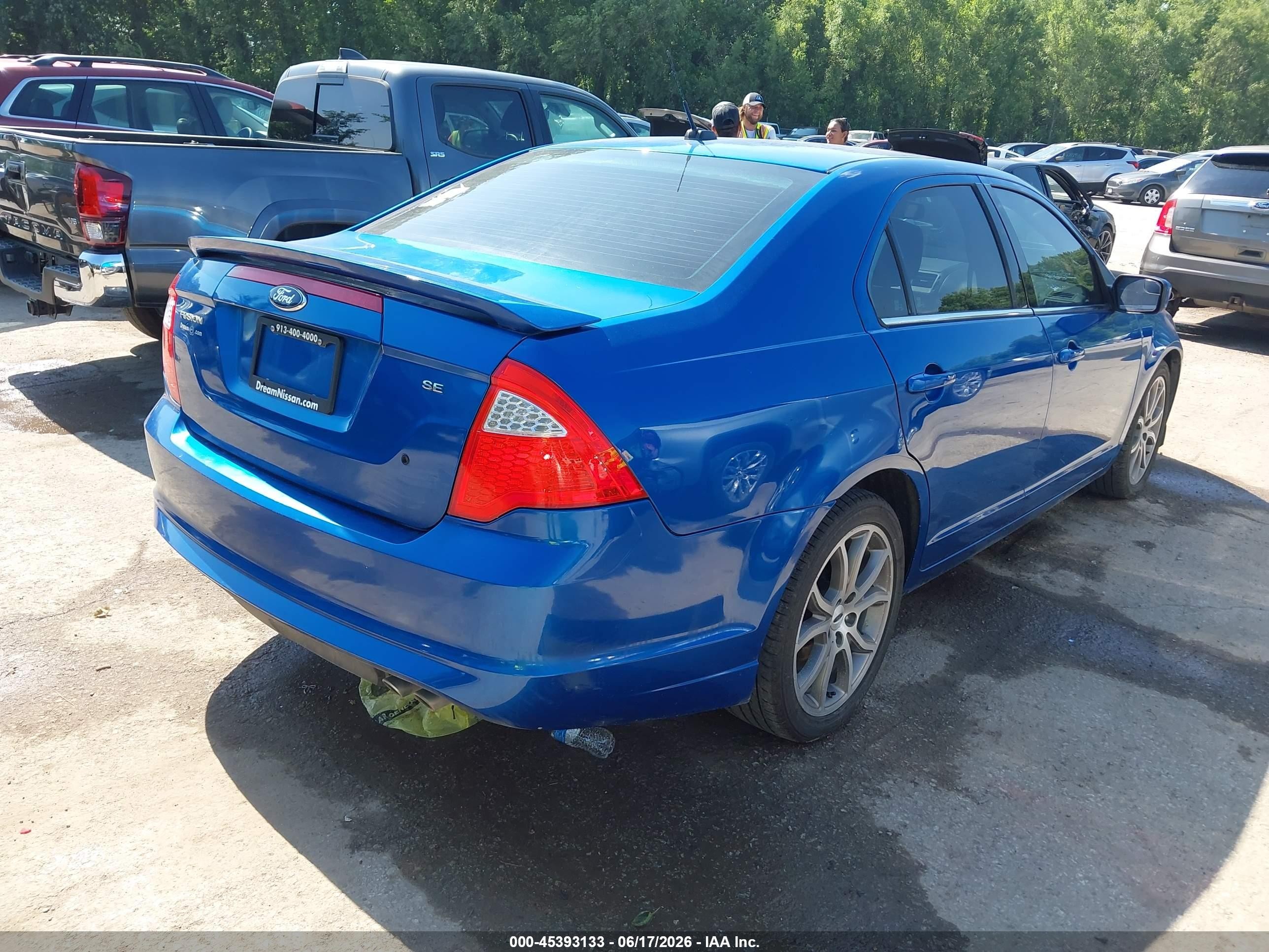 2012 Ford Fusion Se Blue vin: 3FAHP0HA5CR137408