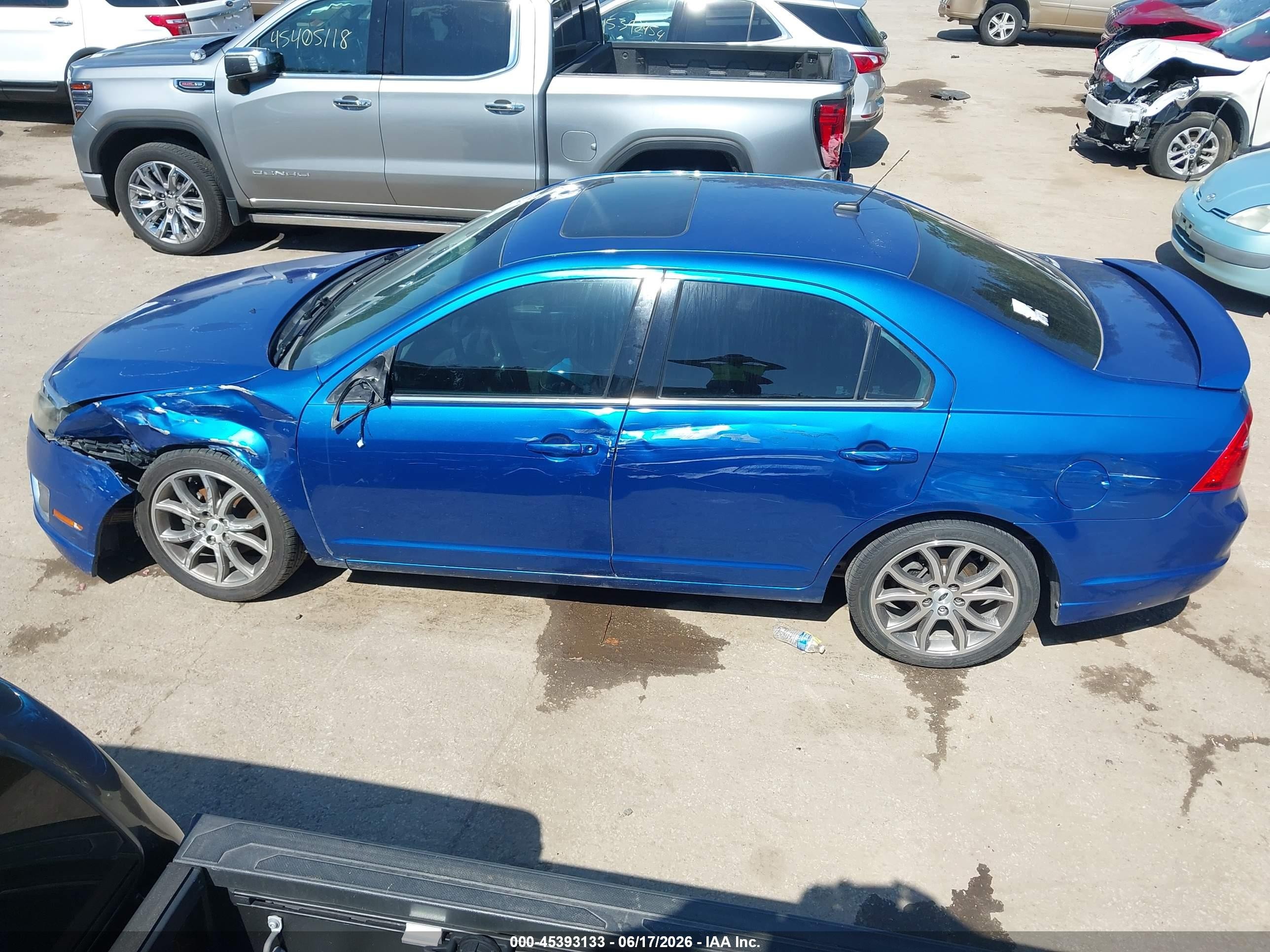 2012 Ford Fusion Se Blue vin: 3FAHP0HA5CR137408