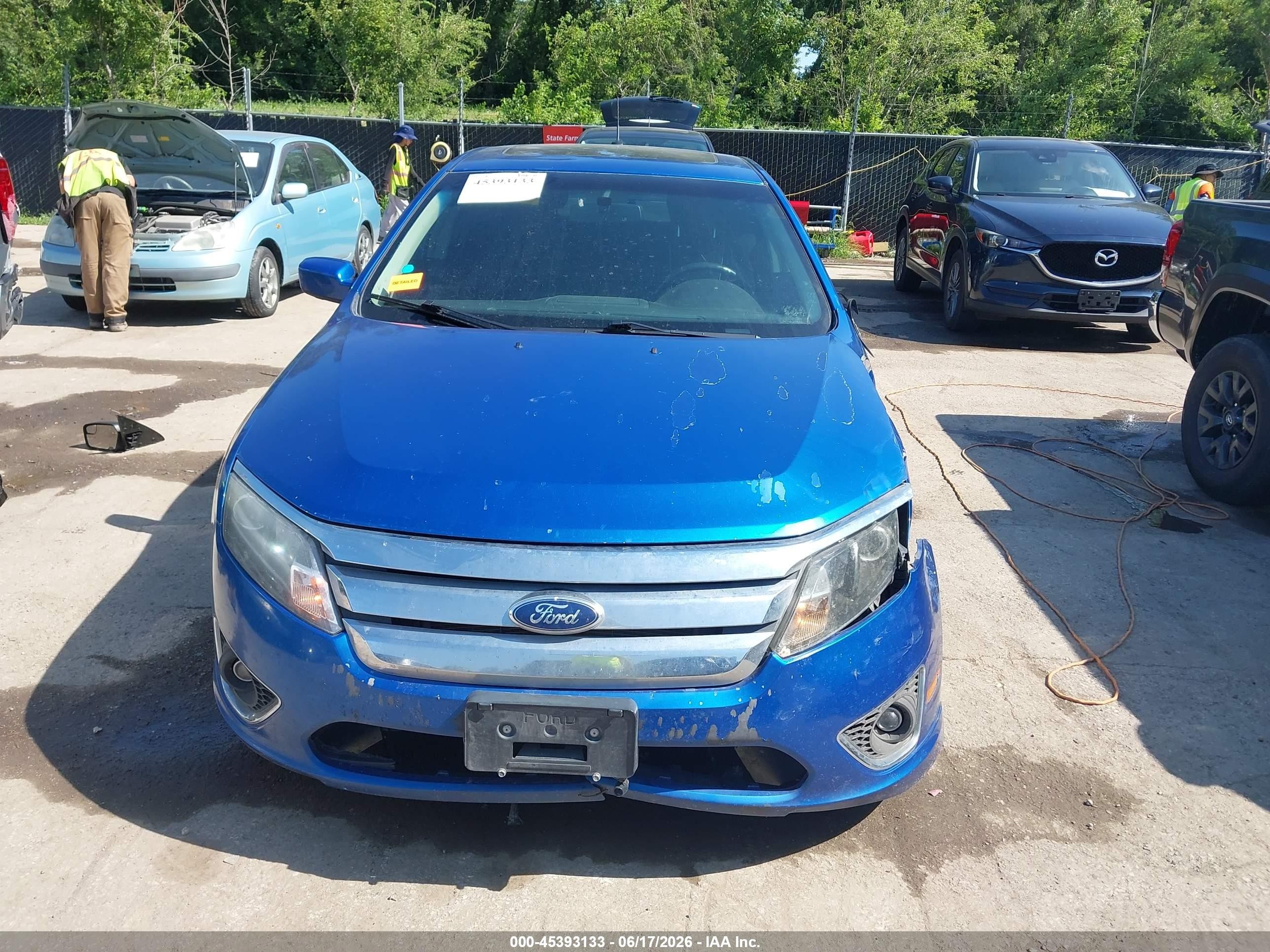 2012 Ford Fusion Se Blue vin: 3FAHP0HA5CR137408