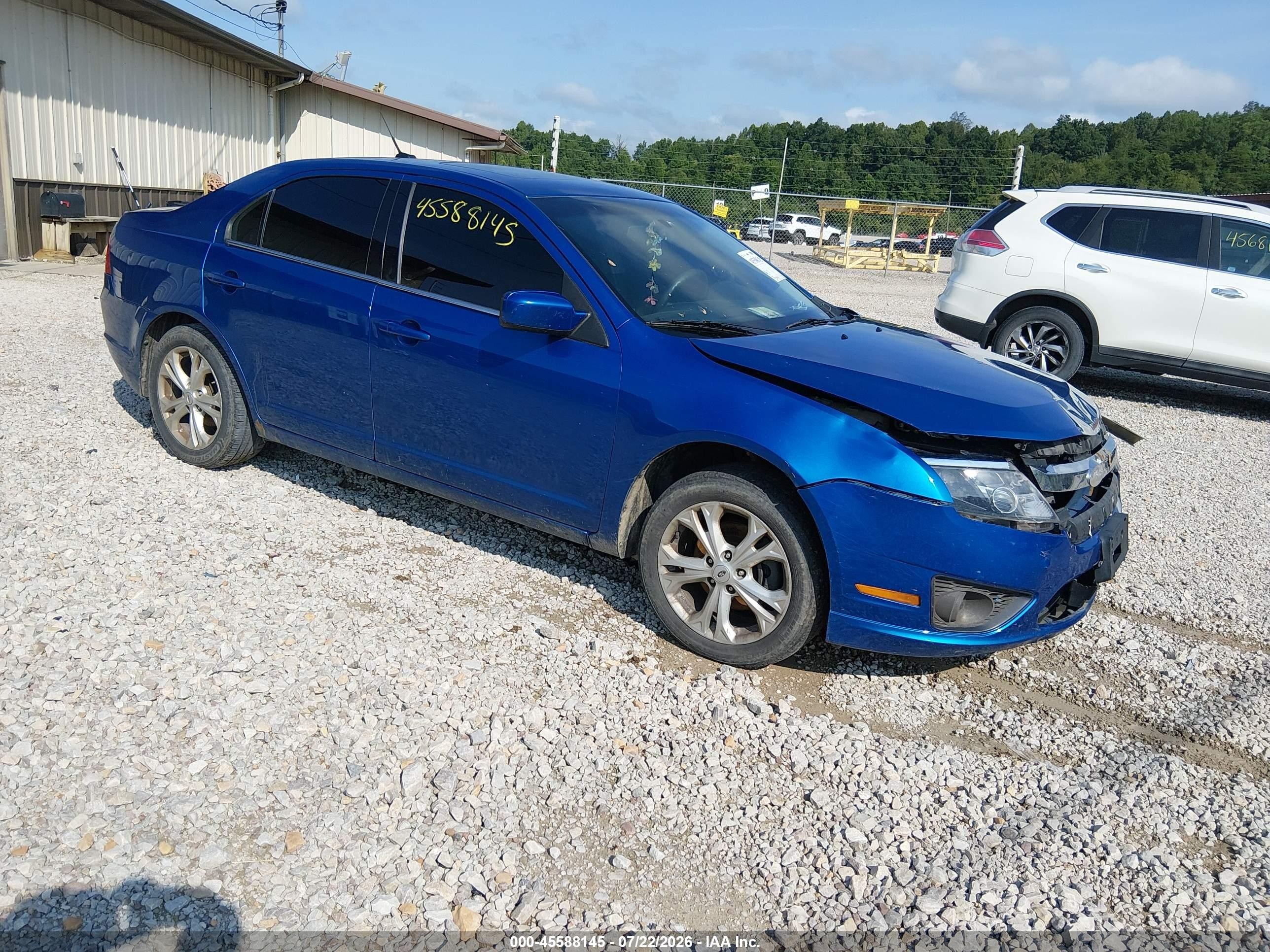 2012 Ford Fusion Se Синий vin: 3FAHP0HA5CR168822