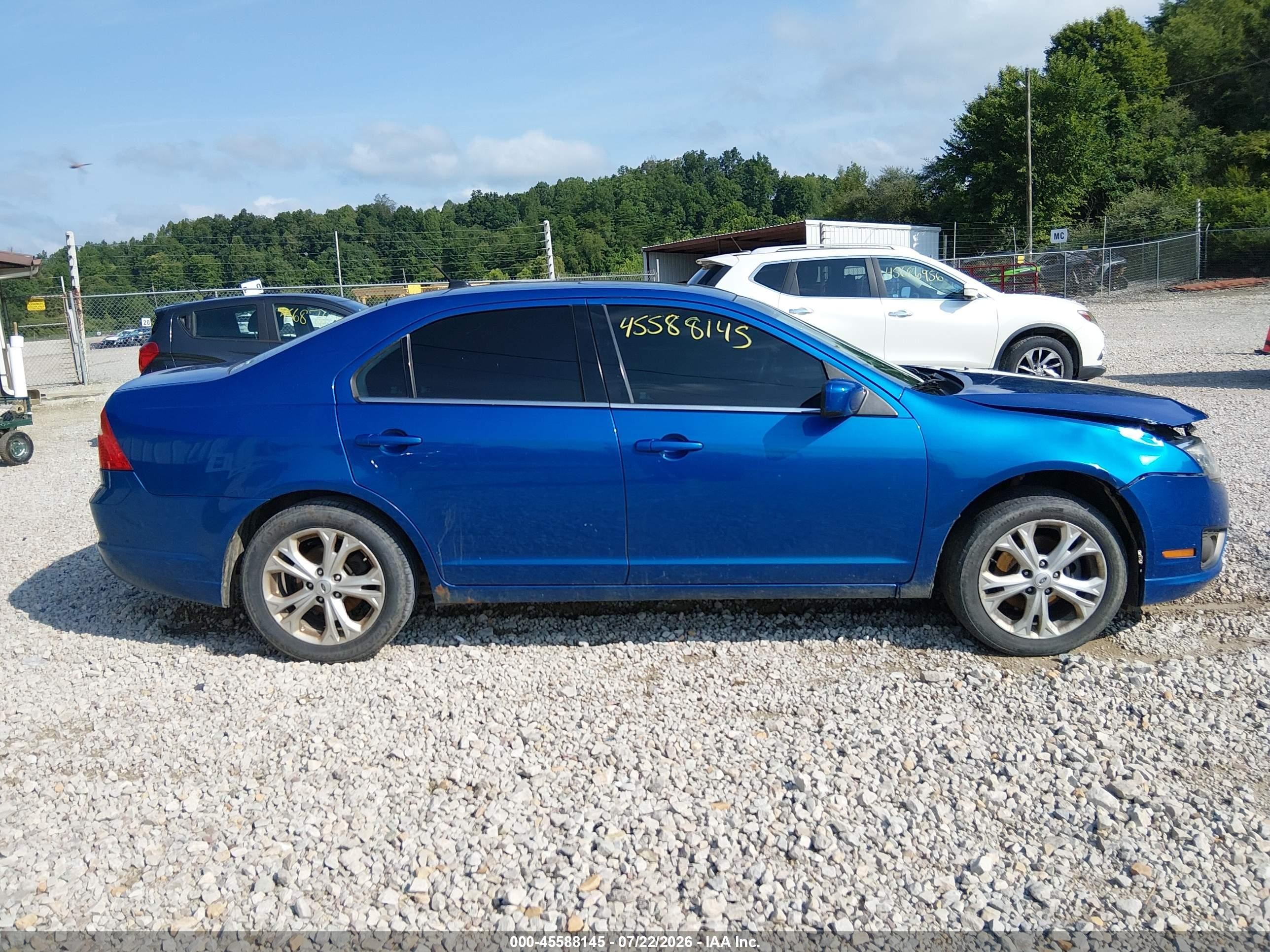 2012 Ford Fusion Se Синий vin: 3FAHP0HA5CR168822