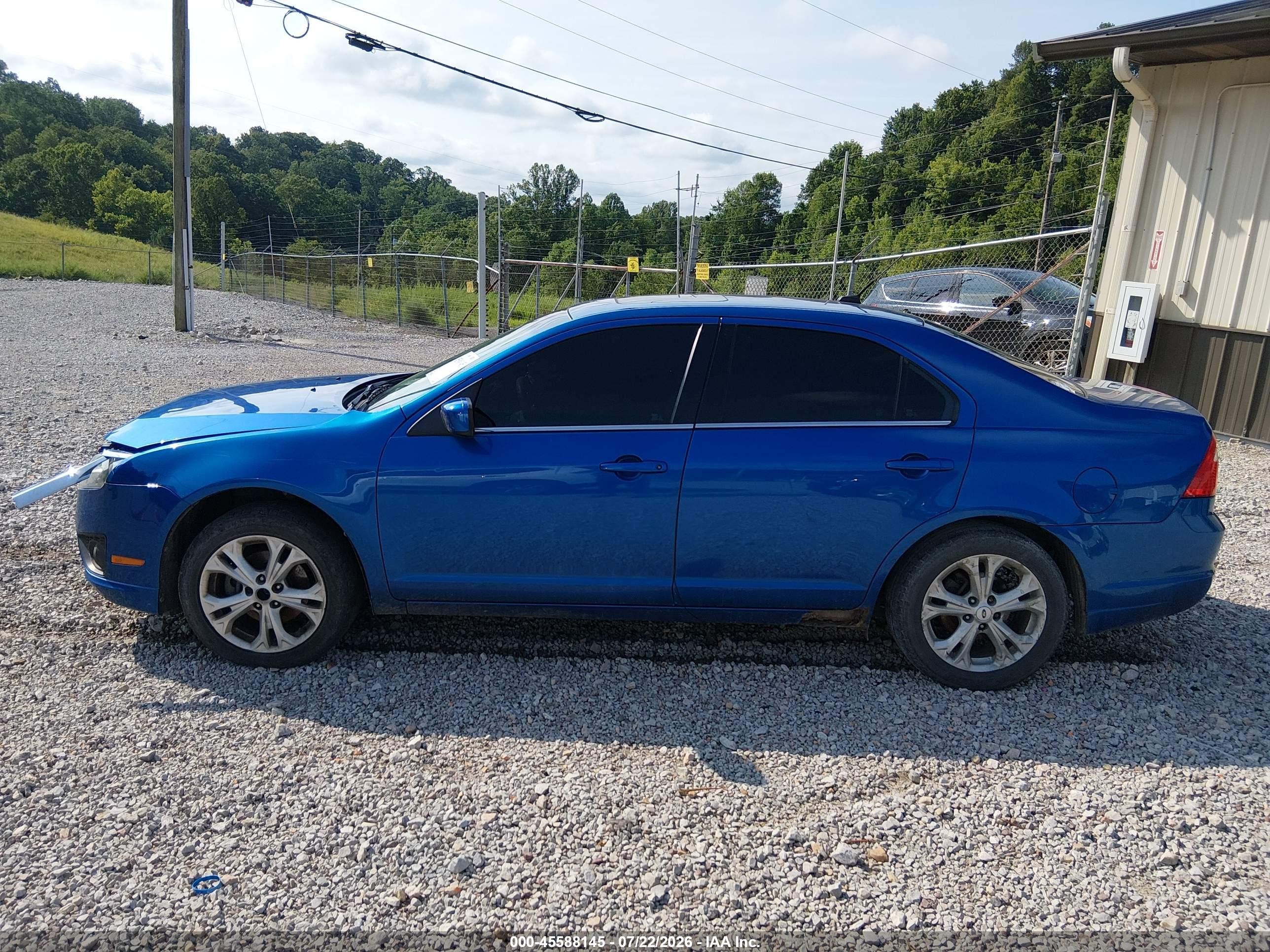 2012 Ford Fusion Se Синий vin: 3FAHP0HA5CR168822