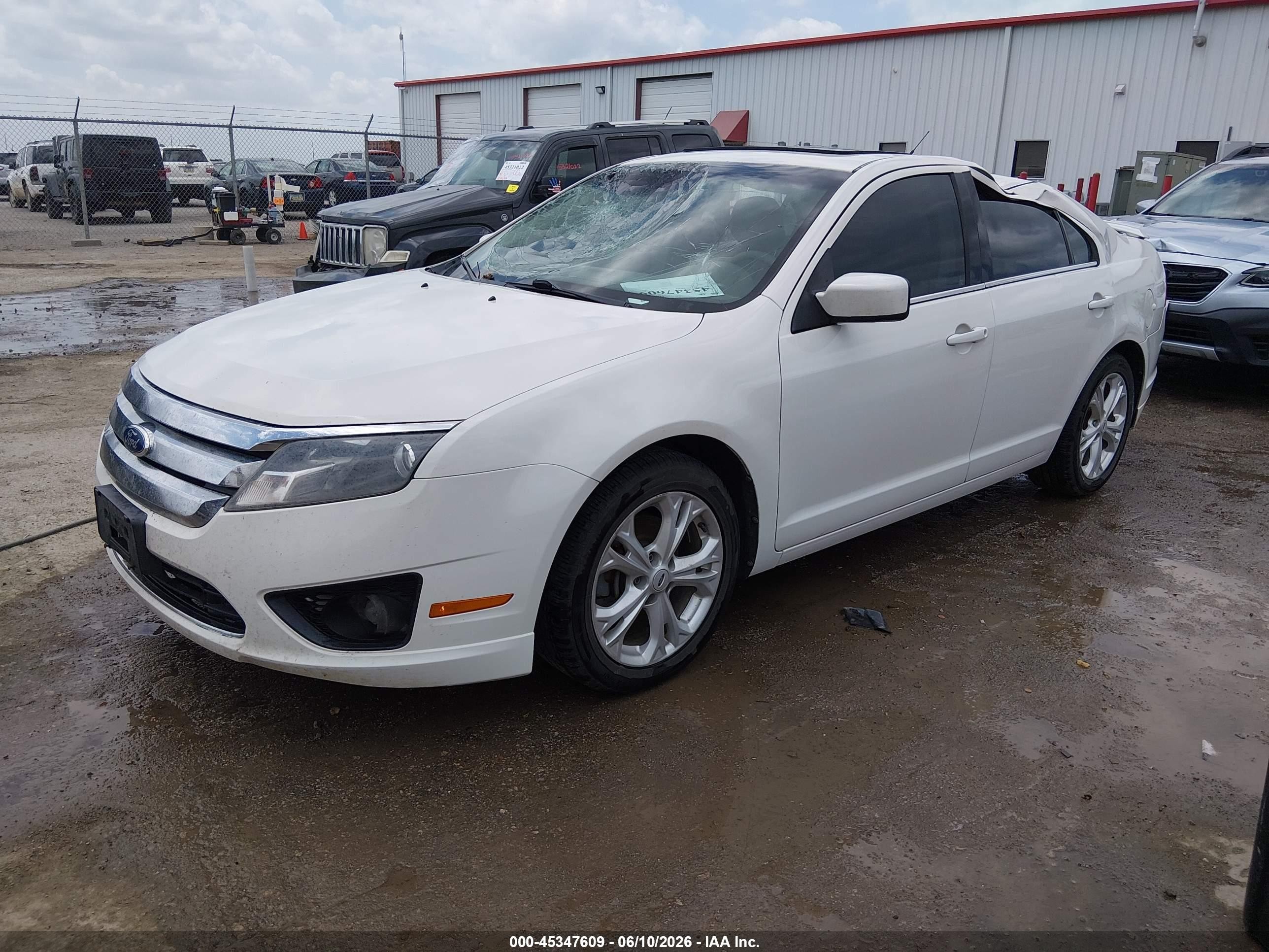 2012 Ford Fusion Se White vin: 3FAHP0HA5CR205111