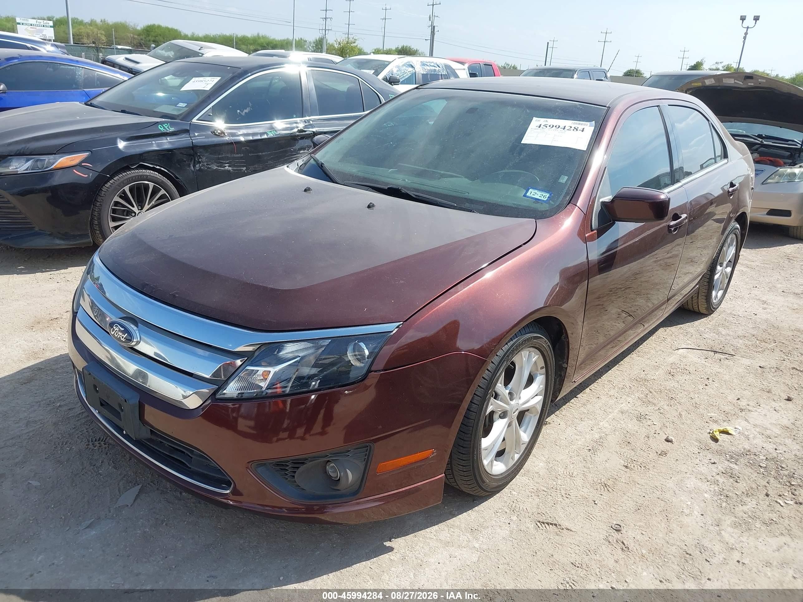 2012 Ford Fusion Se Brown vin: 3FAHP0HA5CR213614