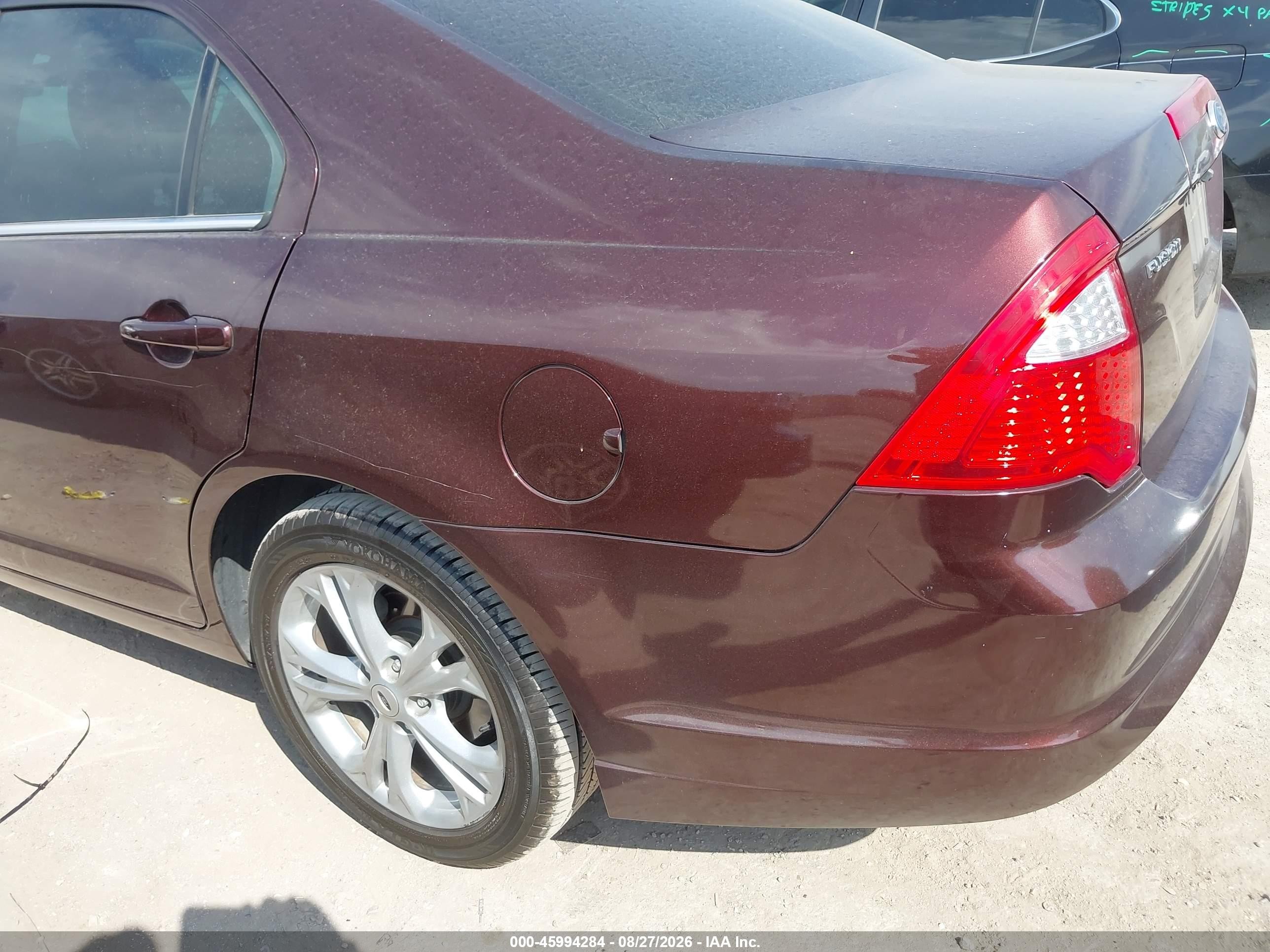 2012 Ford Fusion Se Brown vin: 3FAHP0HA5CR213614