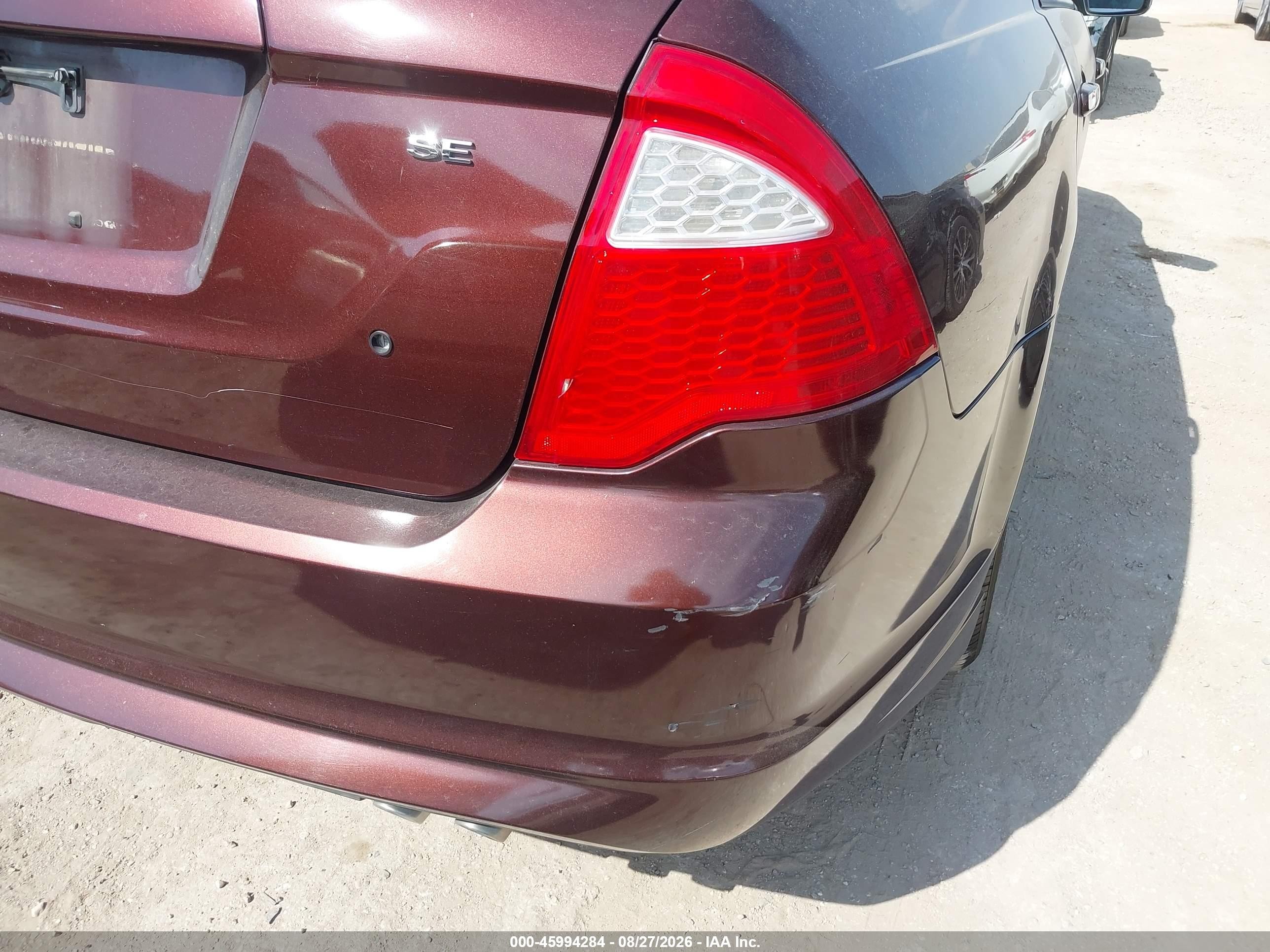 2012 Ford Fusion Se Brown vin: 3FAHP0HA5CR213614
