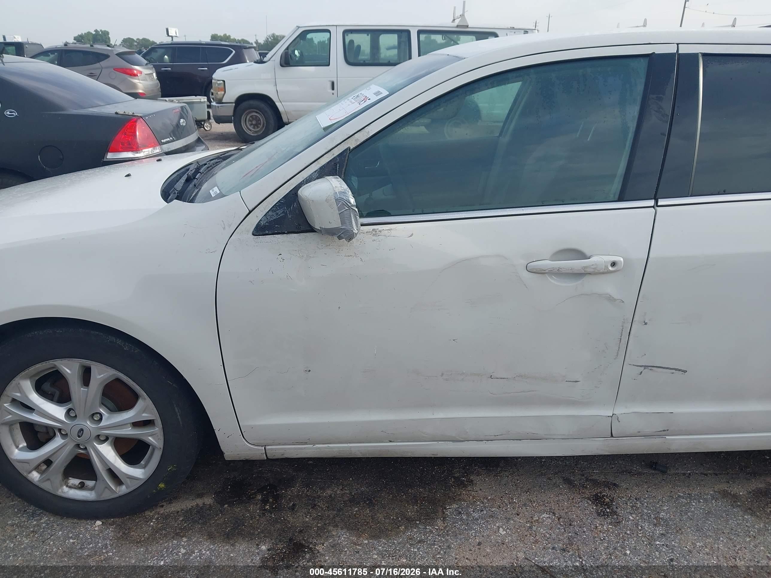 2012 Ford Fusion Se White vin: 3FAHP0HA5CR219087