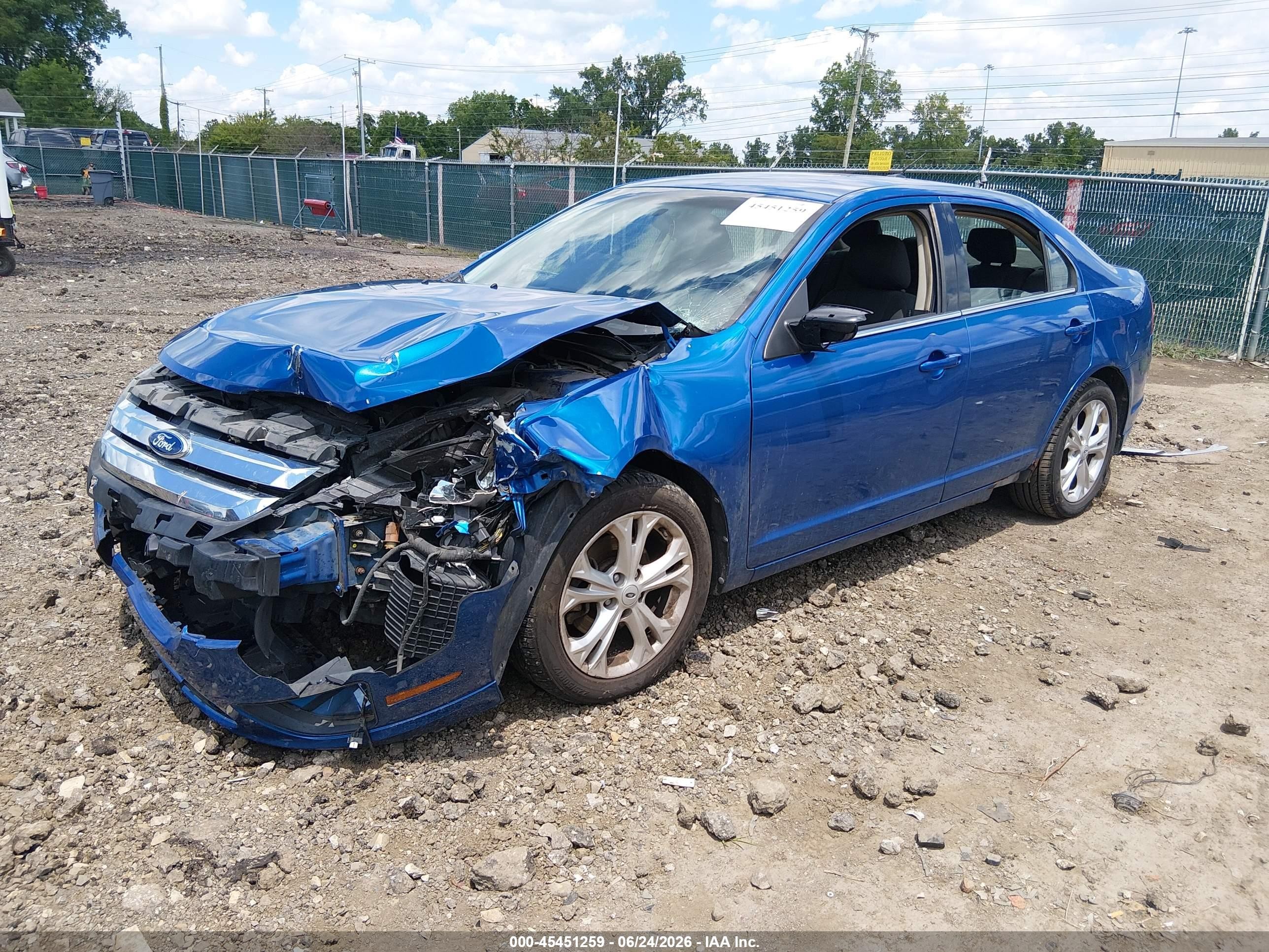 2012 Ford Fusion Se Синий vin: 3FAHP0HA5CR223253
