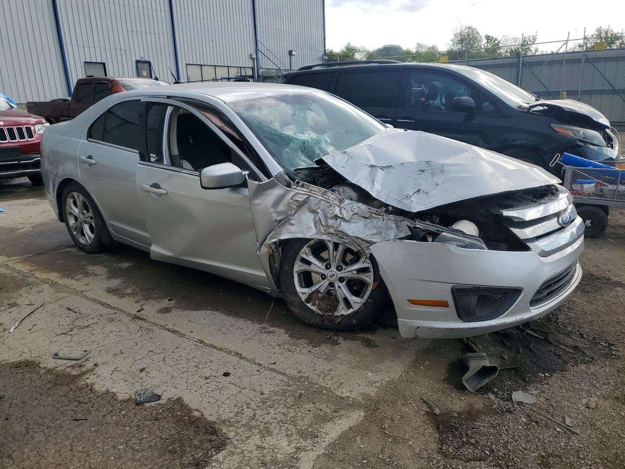 2012 Ford Fusion Se Silver vin: 3FAHP0HA5CR260349