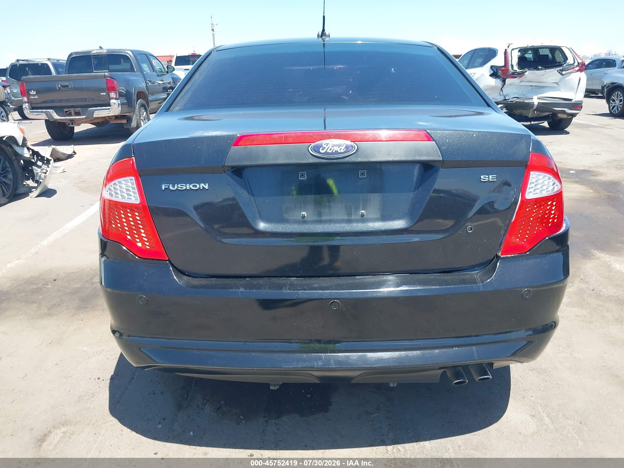 2012 Ford Fusion Se Черный vin: 3FAHP0HA5CR290628
