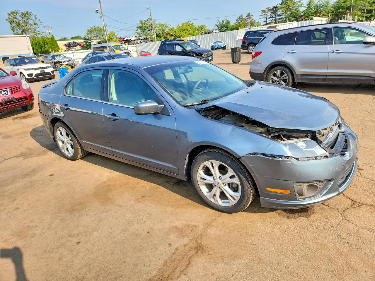 2012 Ford Fusion Se Teal vin: 3FAHP0HA5CR308478