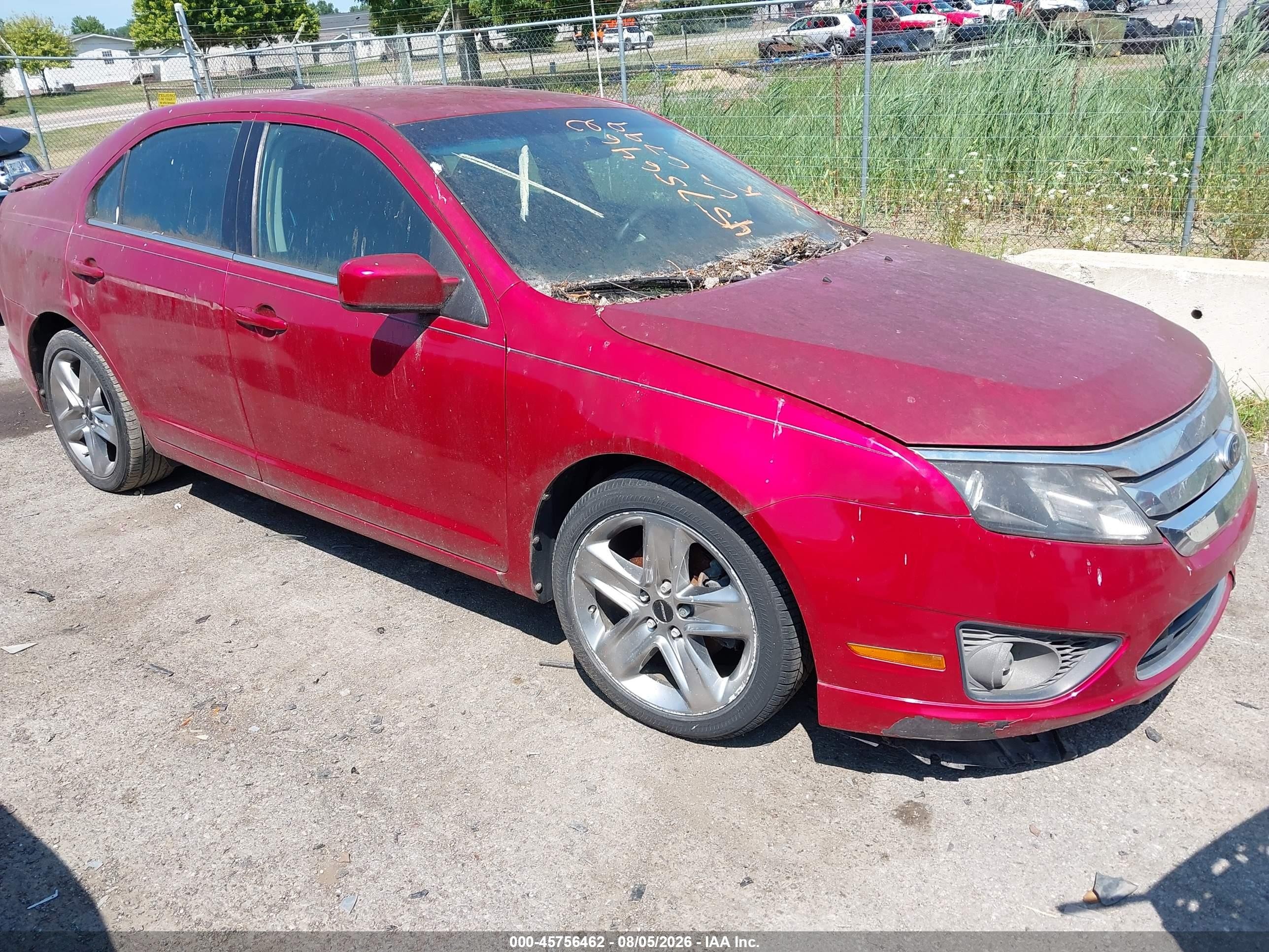 2012 Ford Fusion Se Red vin: 3FAHP0HA5CR326799