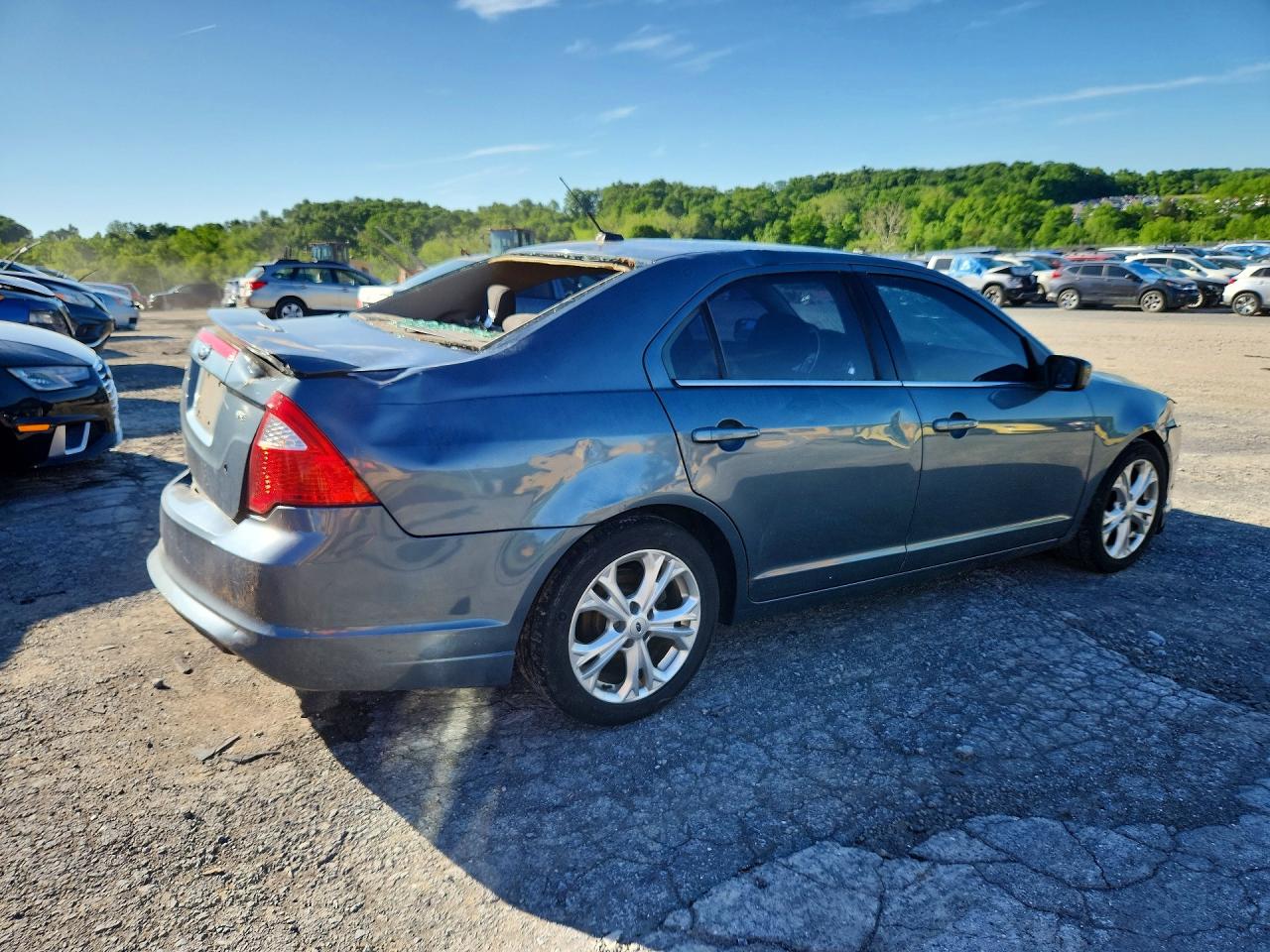2012 Ford Fusion Se Blue vin: 3FAHP0HA5CR390535