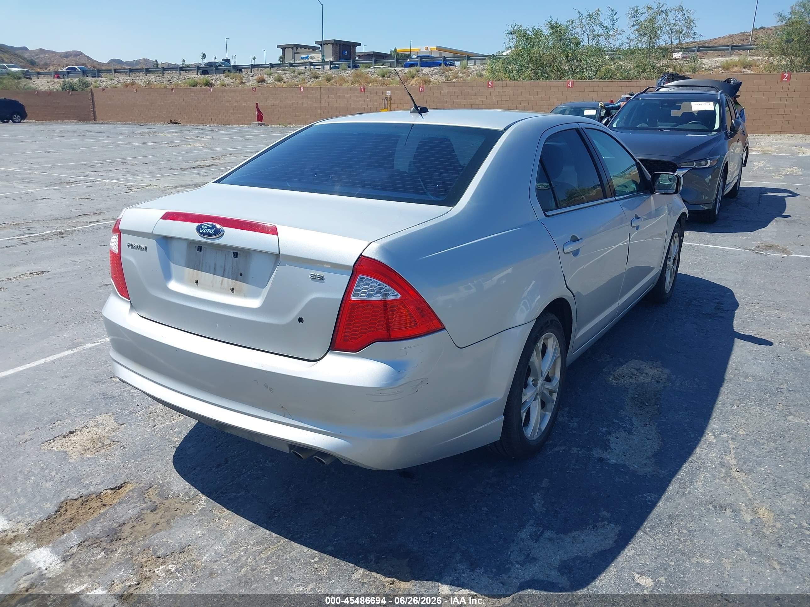 2012 Ford Fusion Se Silver vin: 3FAHP0HA5CR401839
