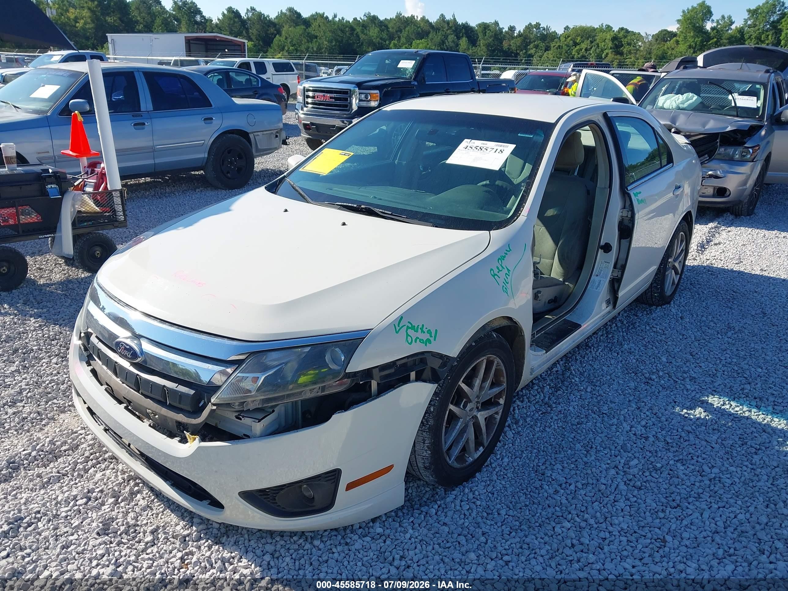 2012 Ford Fusion Se White vin: 3FAHP0HA5CR406779