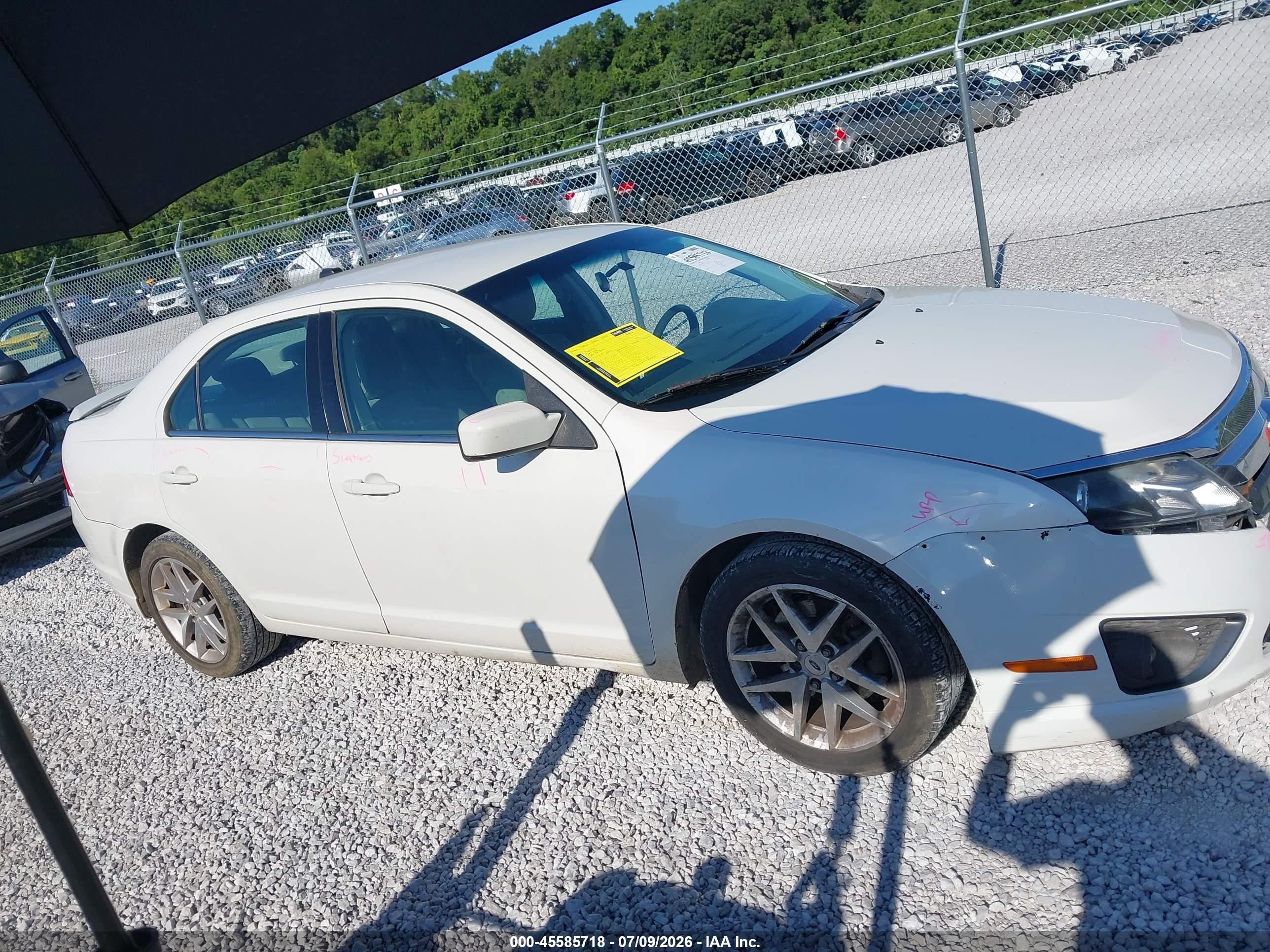 2012 Ford Fusion Se White vin: 3FAHP0HA5CR406779