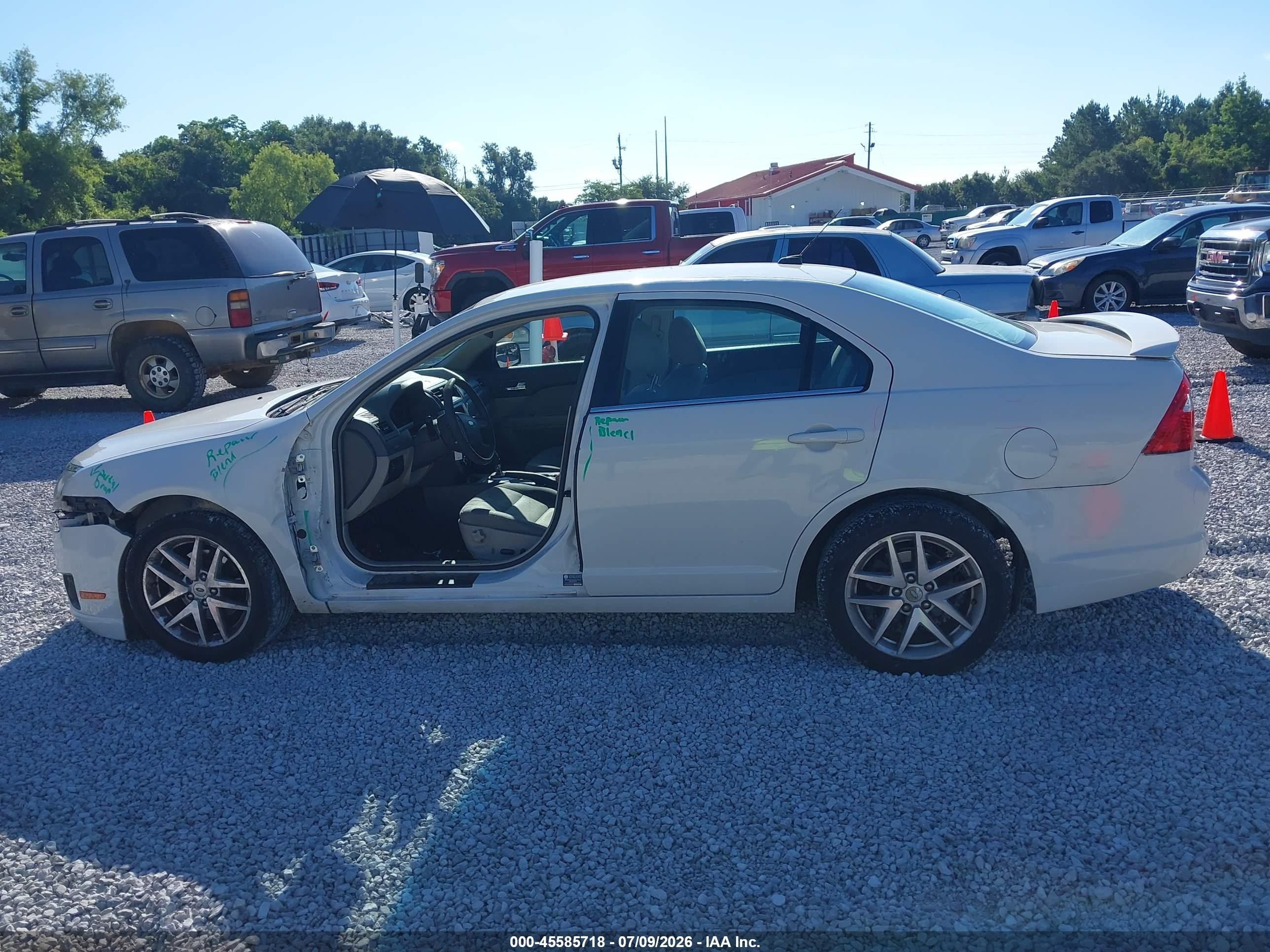 2012 Ford Fusion Se White vin: 3FAHP0HA5CR406779