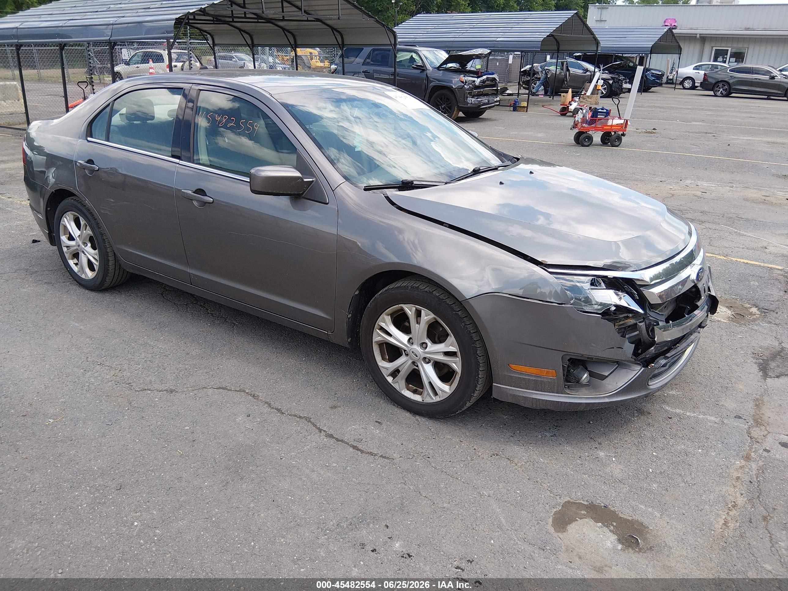 2012 Ford Fusion Se Gray vin: 3FAHP0HA5CR446487