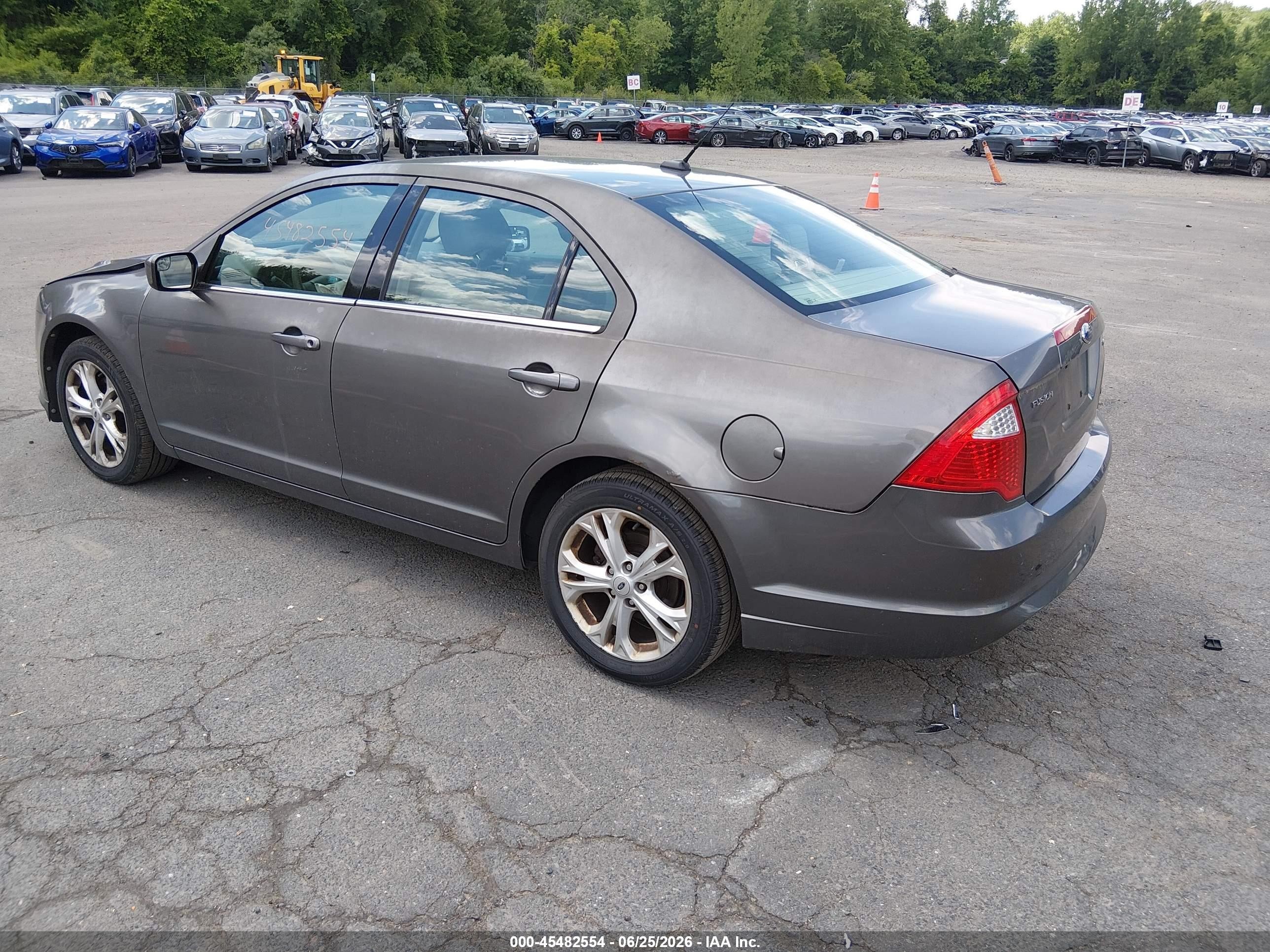 2012 Ford Fusion Se Gray vin: 3FAHP0HA5CR446487