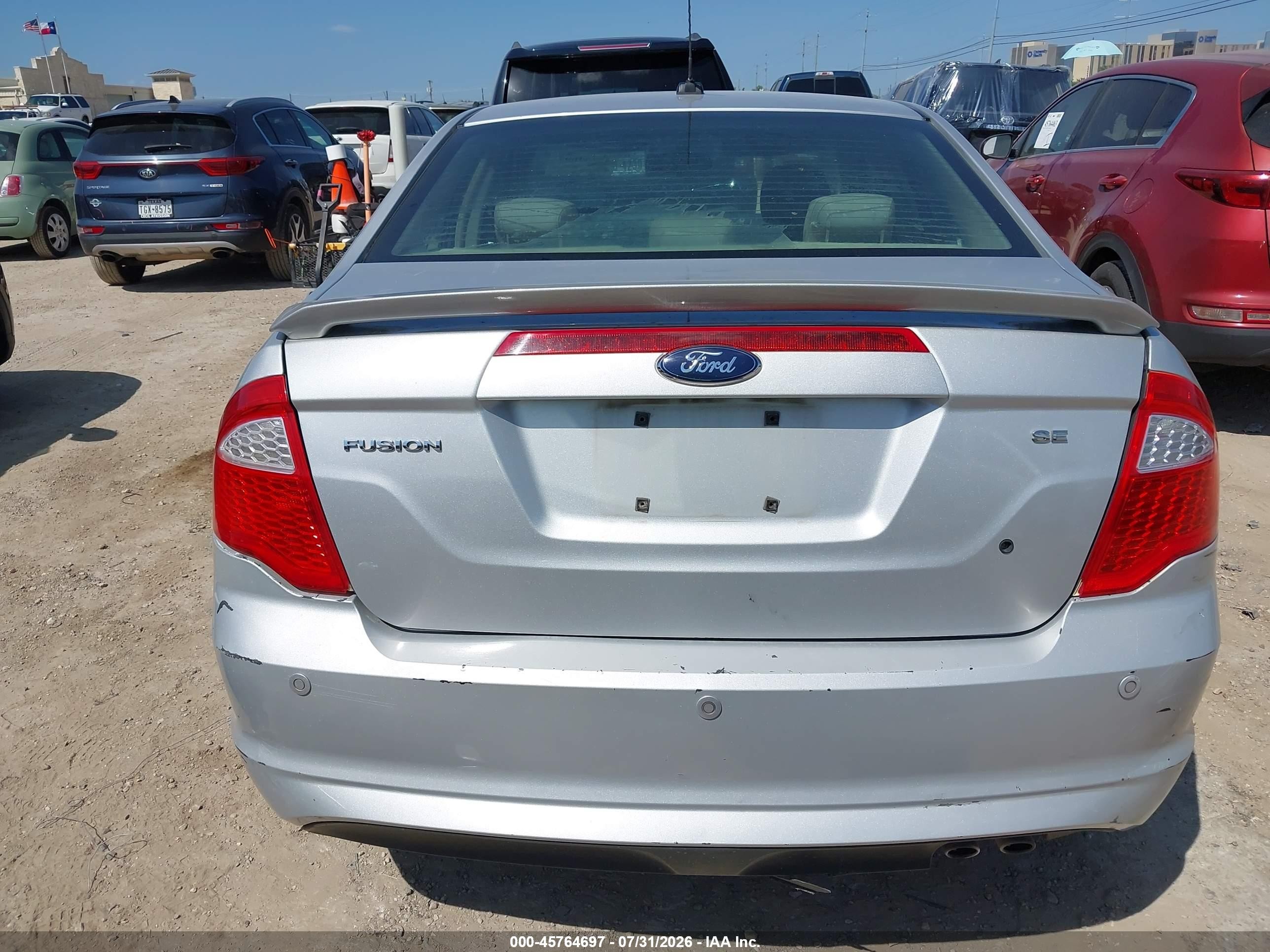 2010 Ford Fusion Se Silver vin: 3FAHP0HA6AR206331